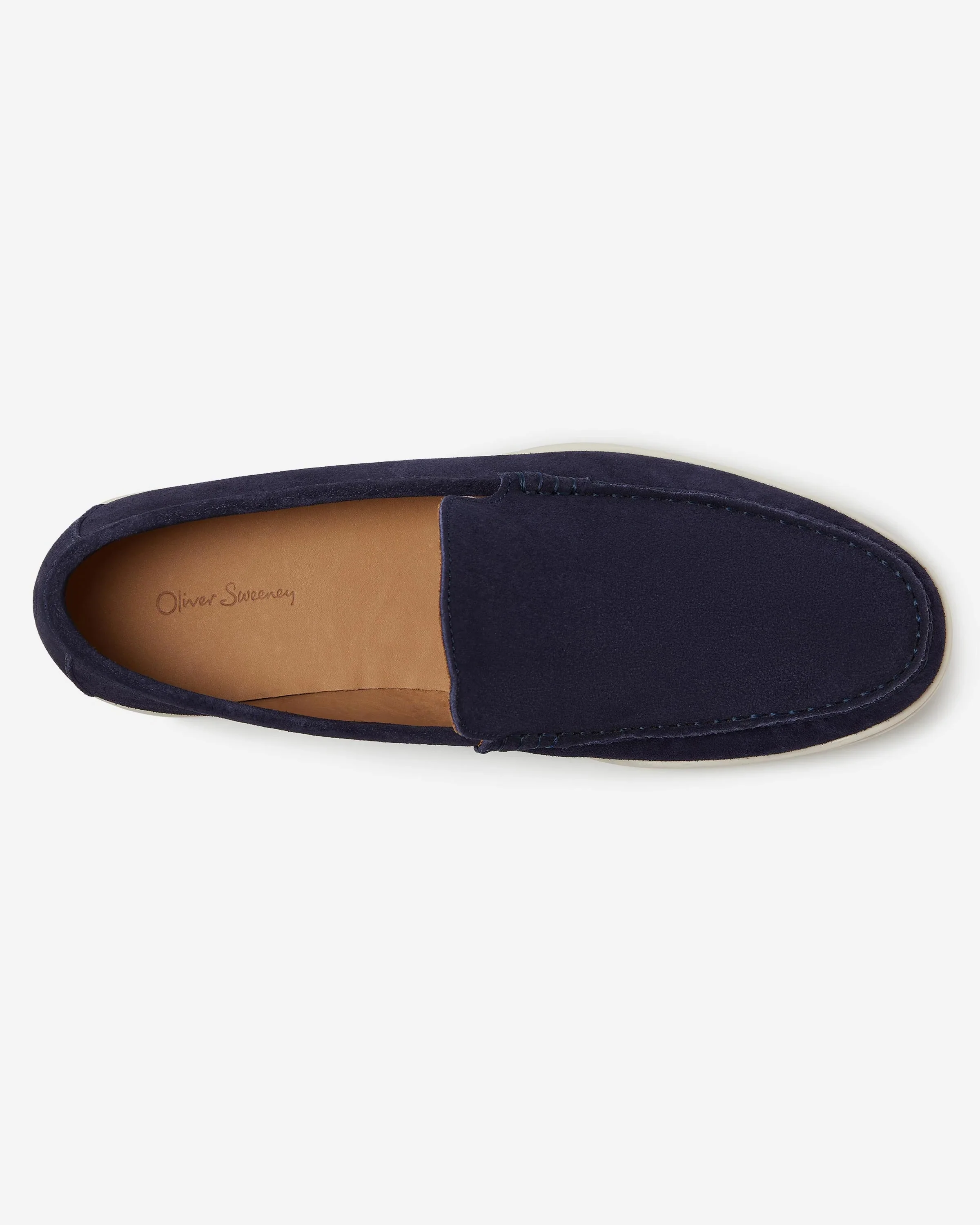 Oliver Sweeney Alicante Suede Mens Moccasin Loafers - Midnight - Image 2