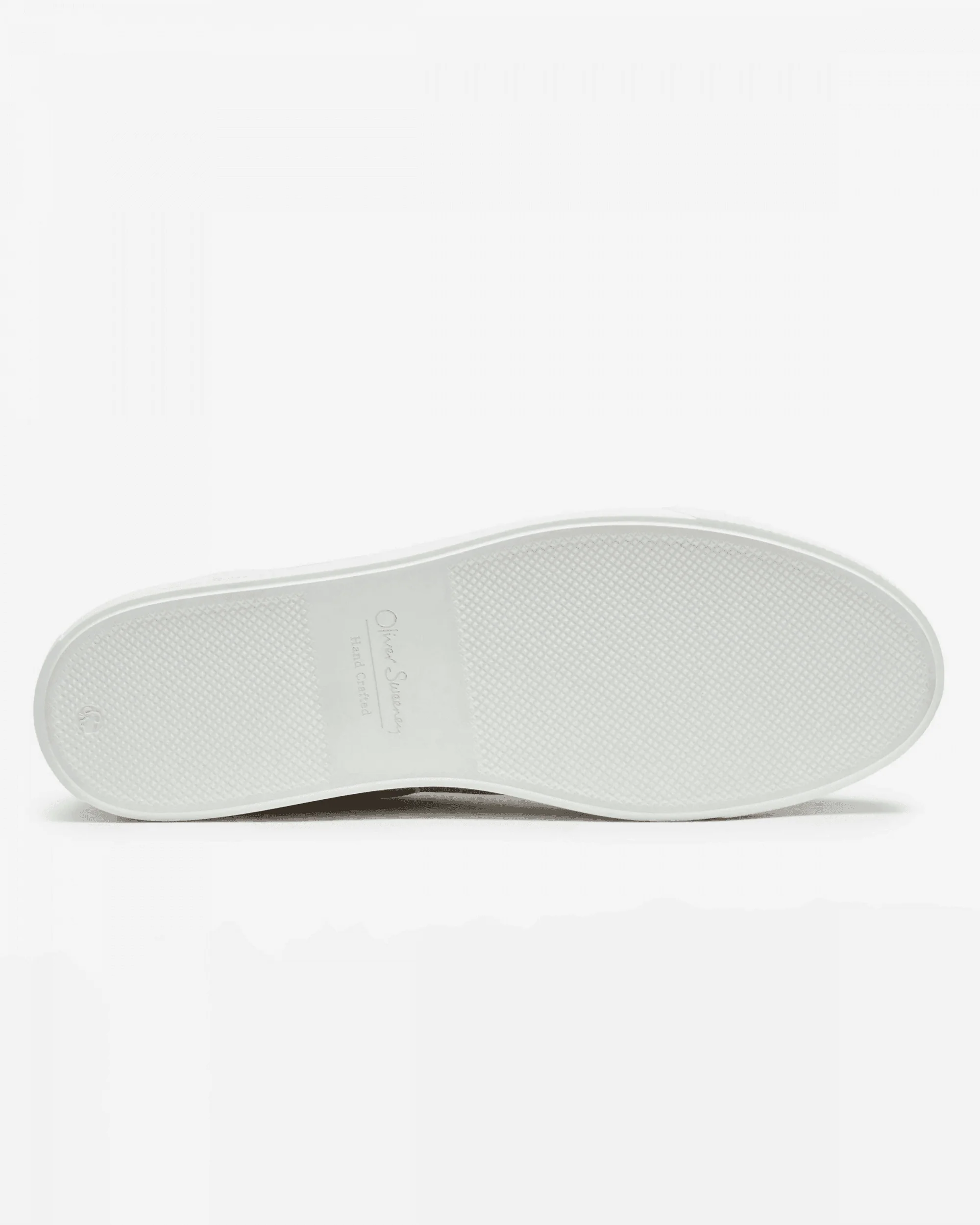 Oliver Sweeney Almada Mens Perforated Leather Trainers - Off White - Image 3