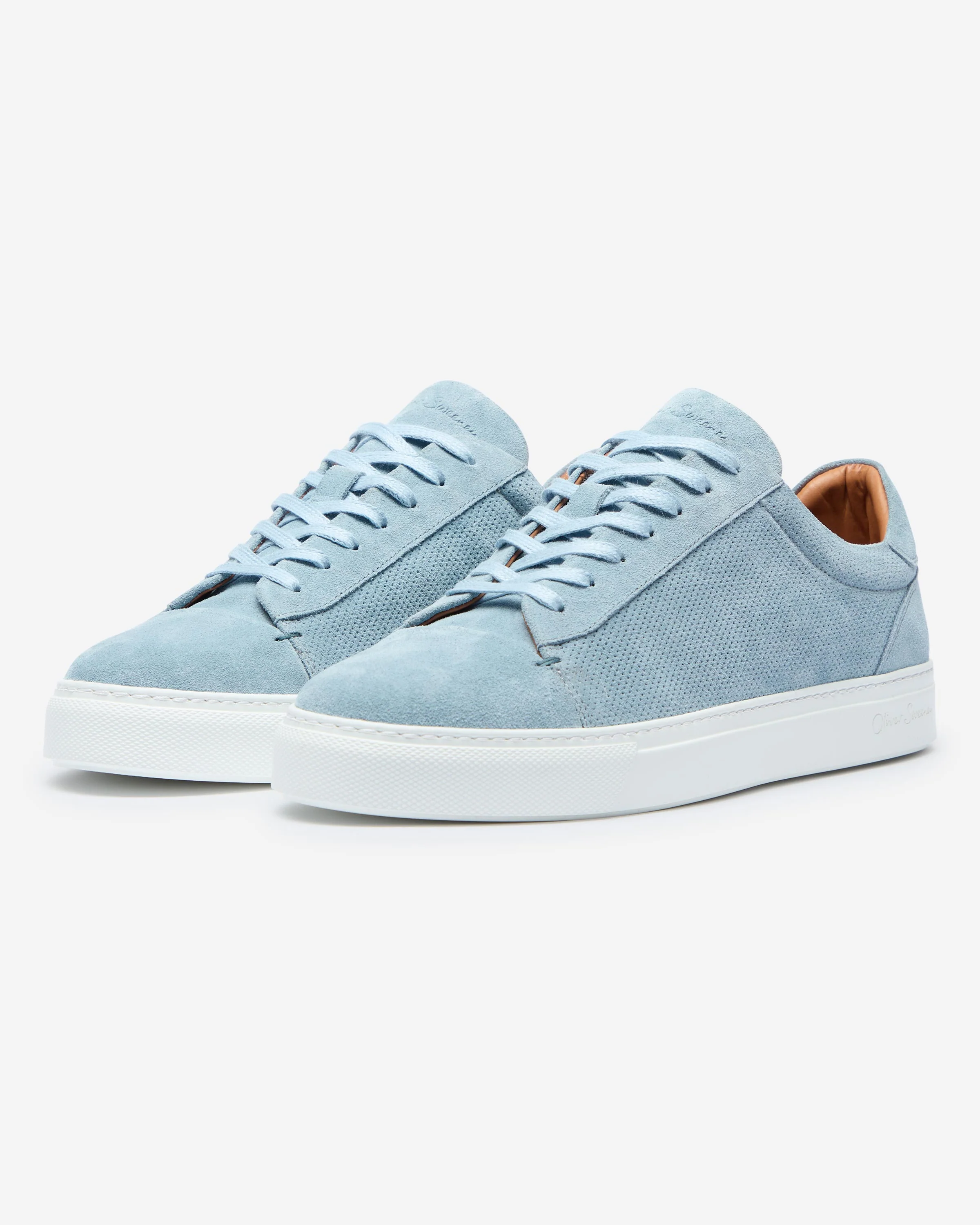 Oliver Sweeney Almada Suede Mens Trainers - Blue - Image 2