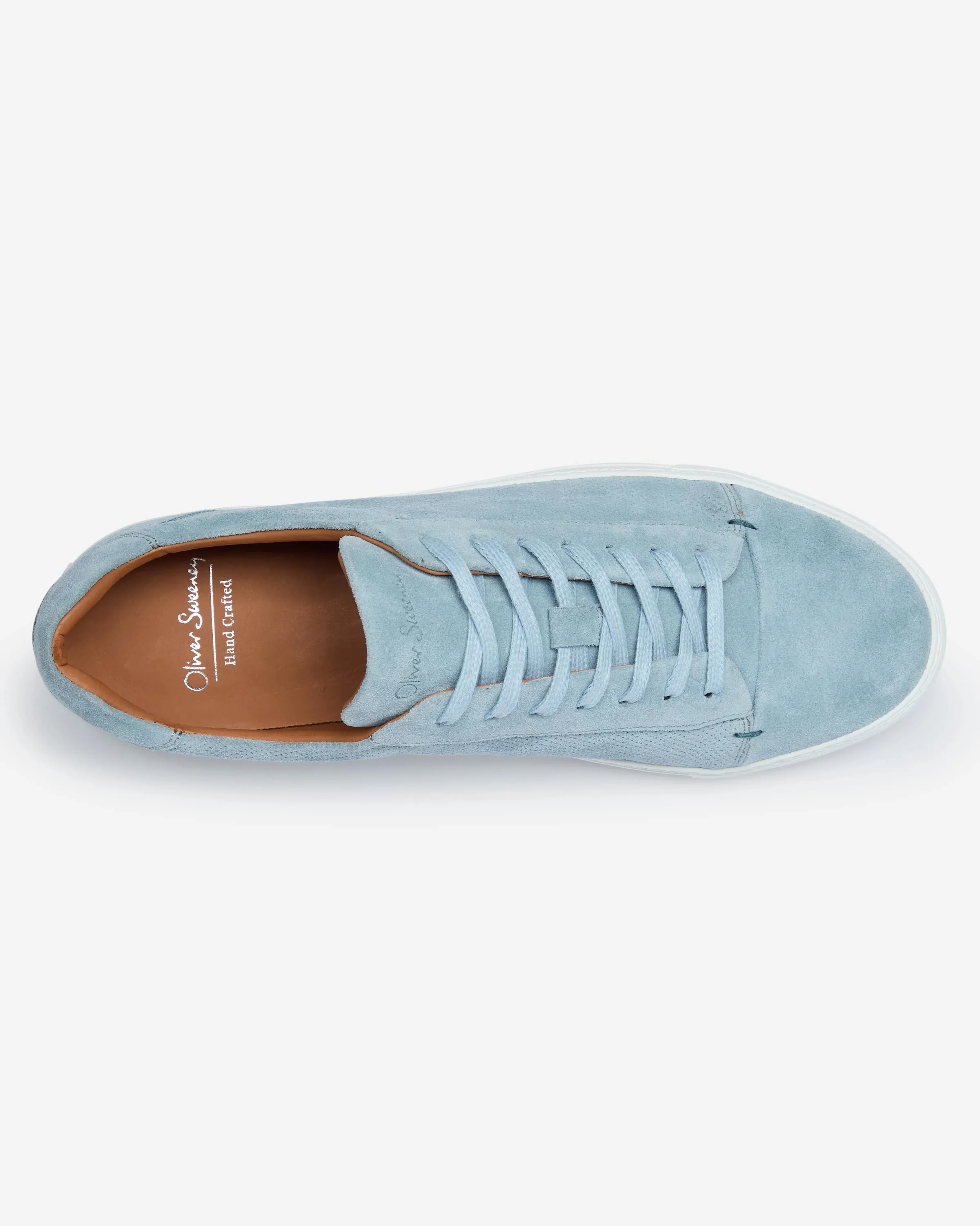 Oliver Sweeney Almada Suede Mens Trainers - Blue - Image 4