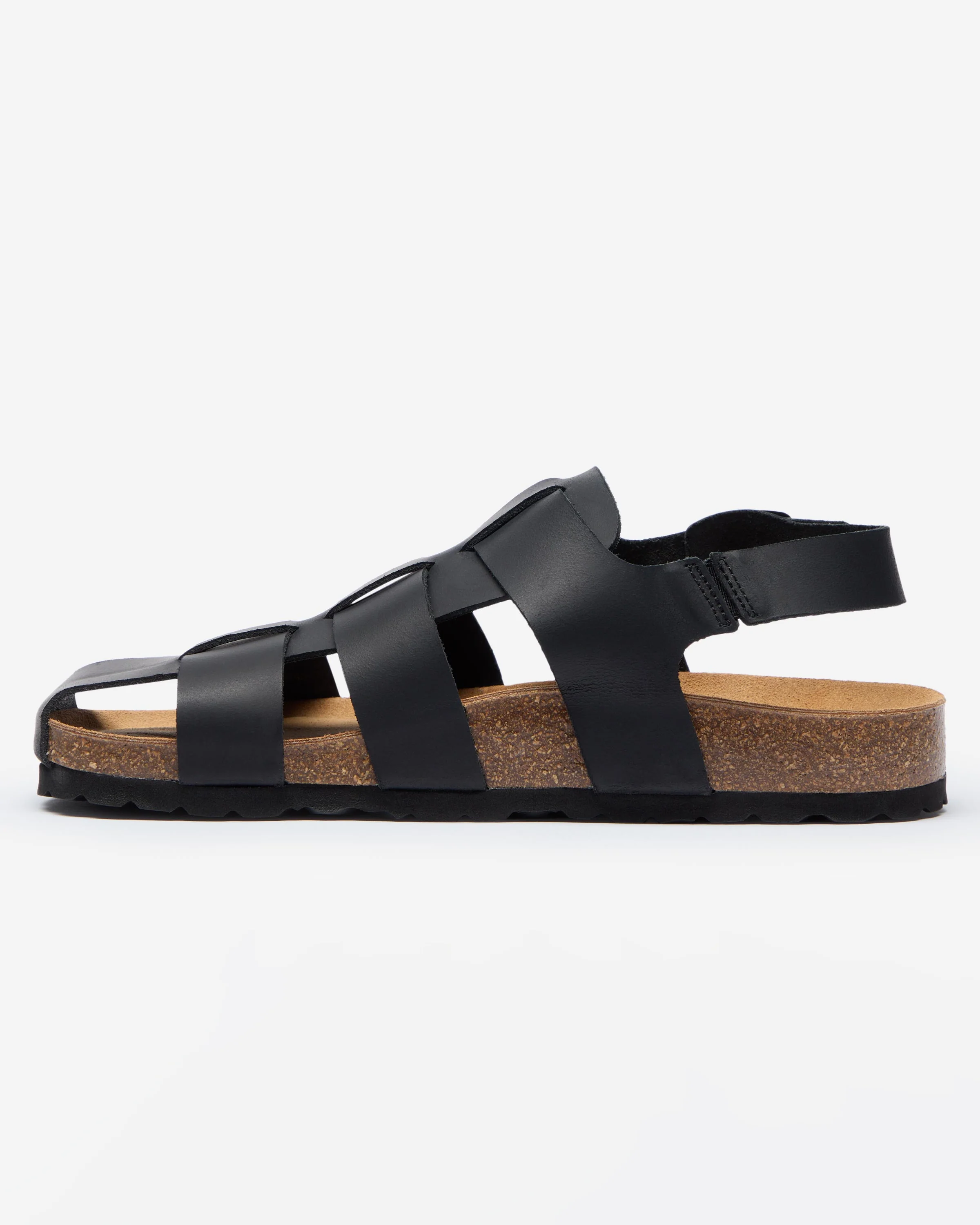 Oliver Sweeney Astorga Mens Calf Leather Fisherman Sandals - Black - Image 2