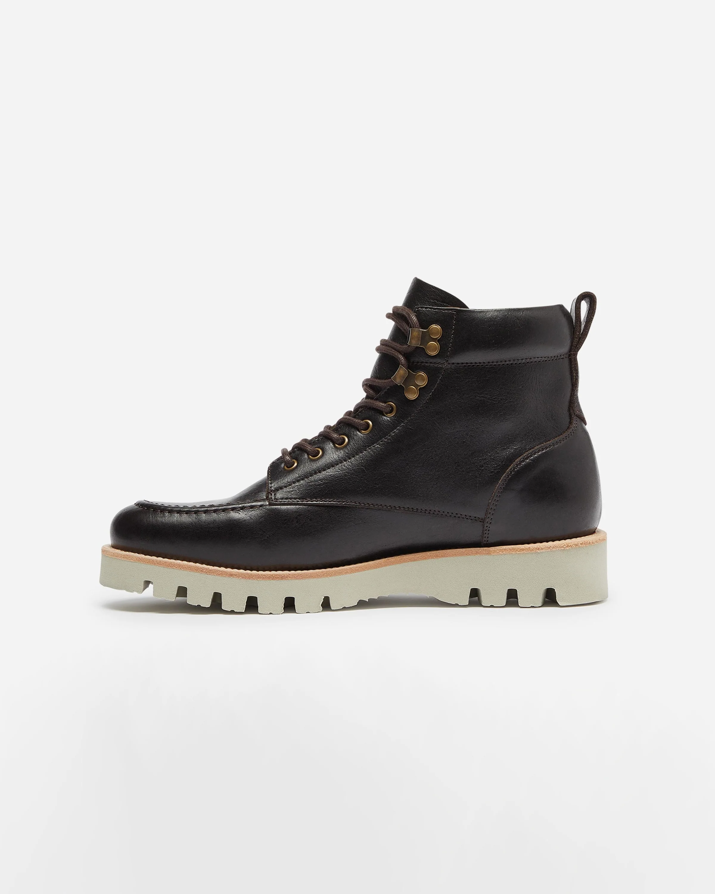 Oliver Sweeney Bolhas Mens Moc Toe Boots - Brown - Image 2
