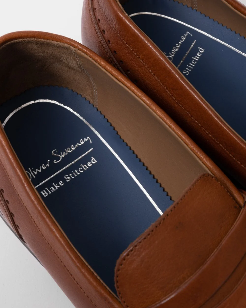 Oliver Sweeney Buckland Mens Milled Leather Penny Loafers - Image 5