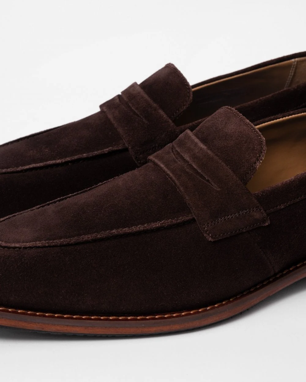 Oliver Sweeney Buckland Mens Suede Penny Loafers - Image 5