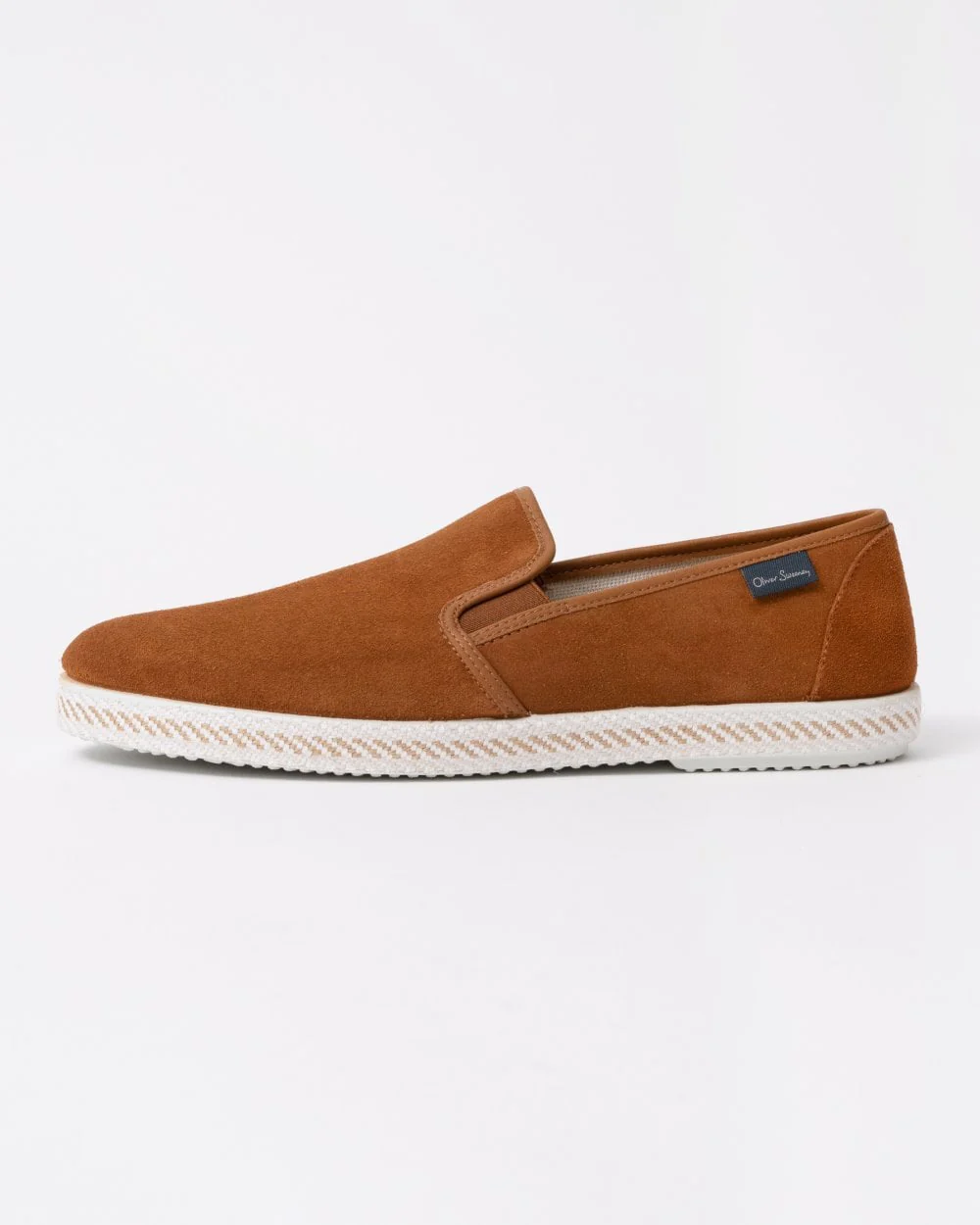 Oliver Sweeney Campomar Mens Suede Espadrilles - Tan - Image 2