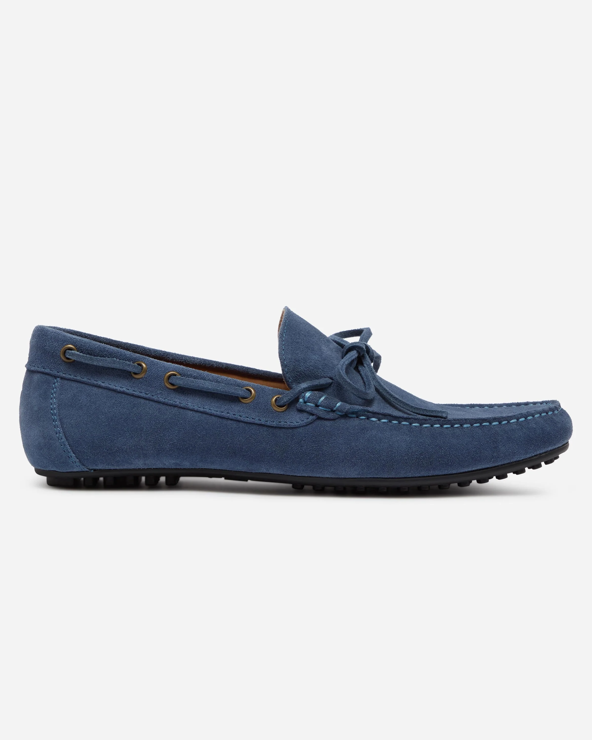 Oliver Sweeney Cano Suede Mens Driving Shoes - Blue - Image 2