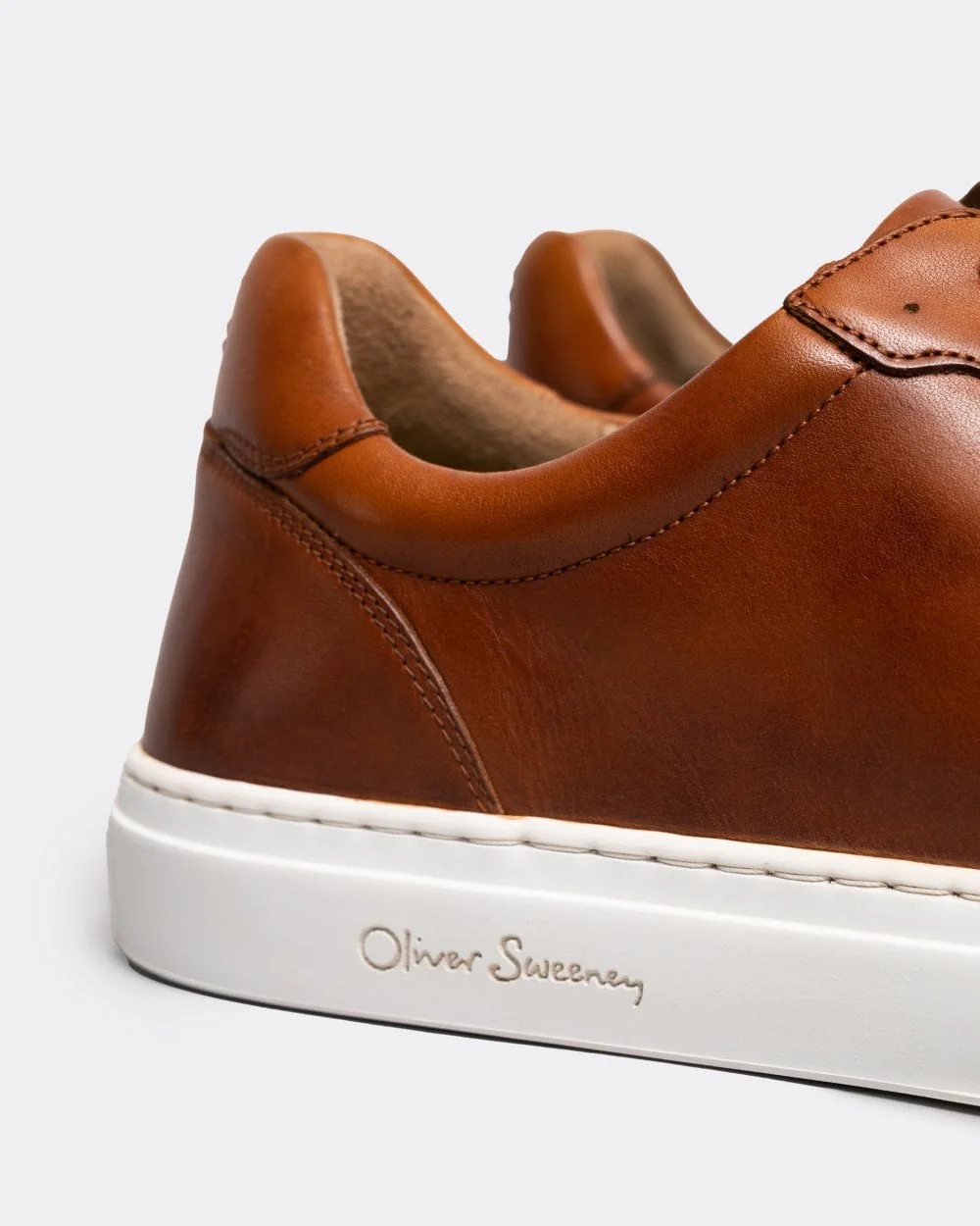 Oliver Sweeney Edwalton Hand Antiqued Leather Mens Trainers - Image 2