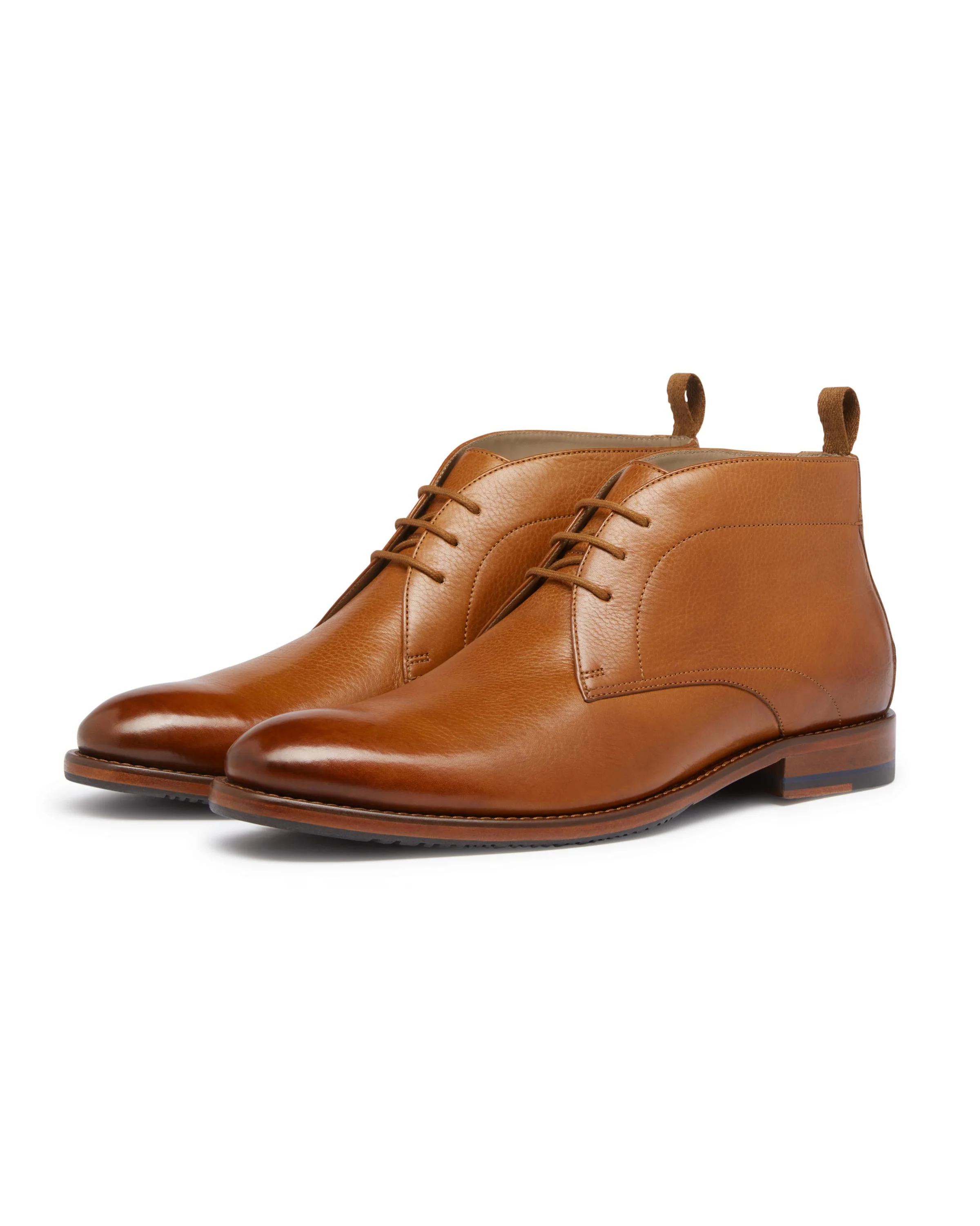 Oliver Sweeney Farleton Mens Milled Leather Chukka Boots - Light Tan - Image 2