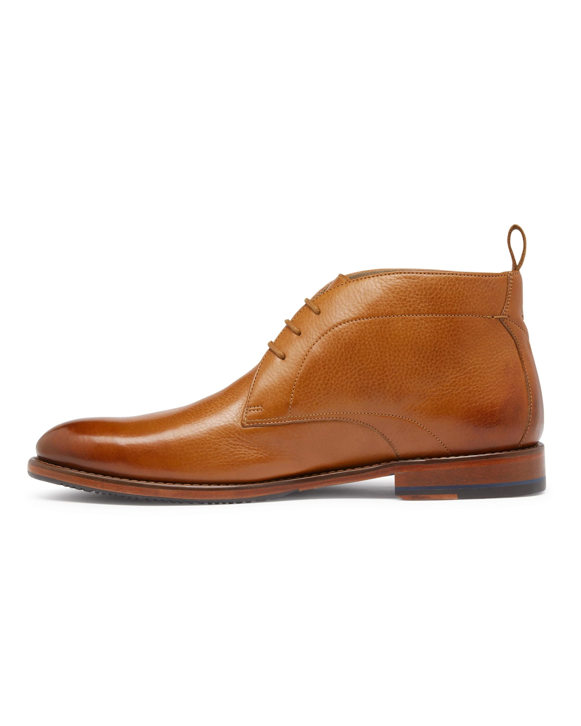 Oliver Sweeney Farleton Mens Milled Leather Chukka Boots - Light Tan - Image 3