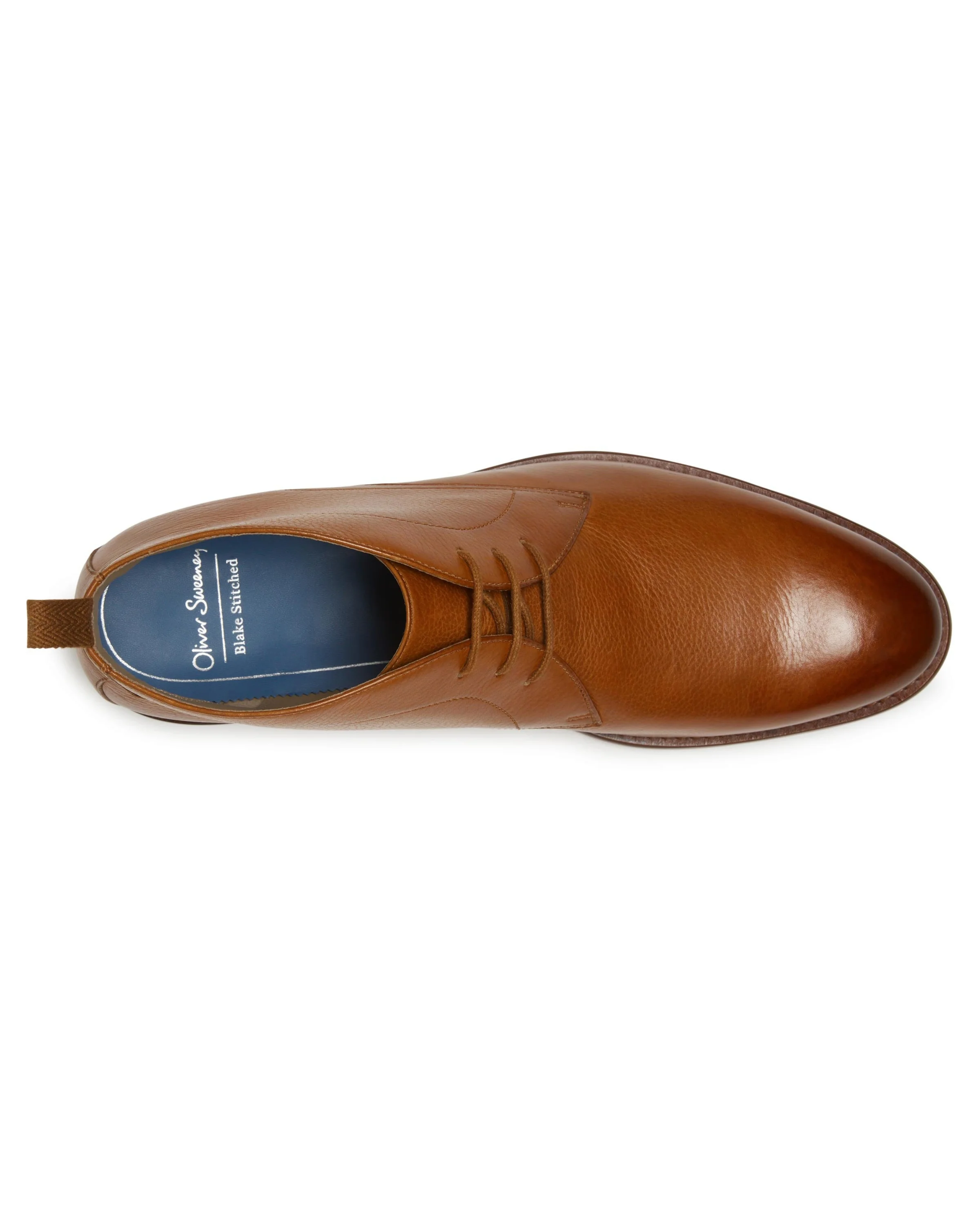 Oliver Sweeney Farleton Mens Milled Leather Chukka Boots - Light Tan - Image 4