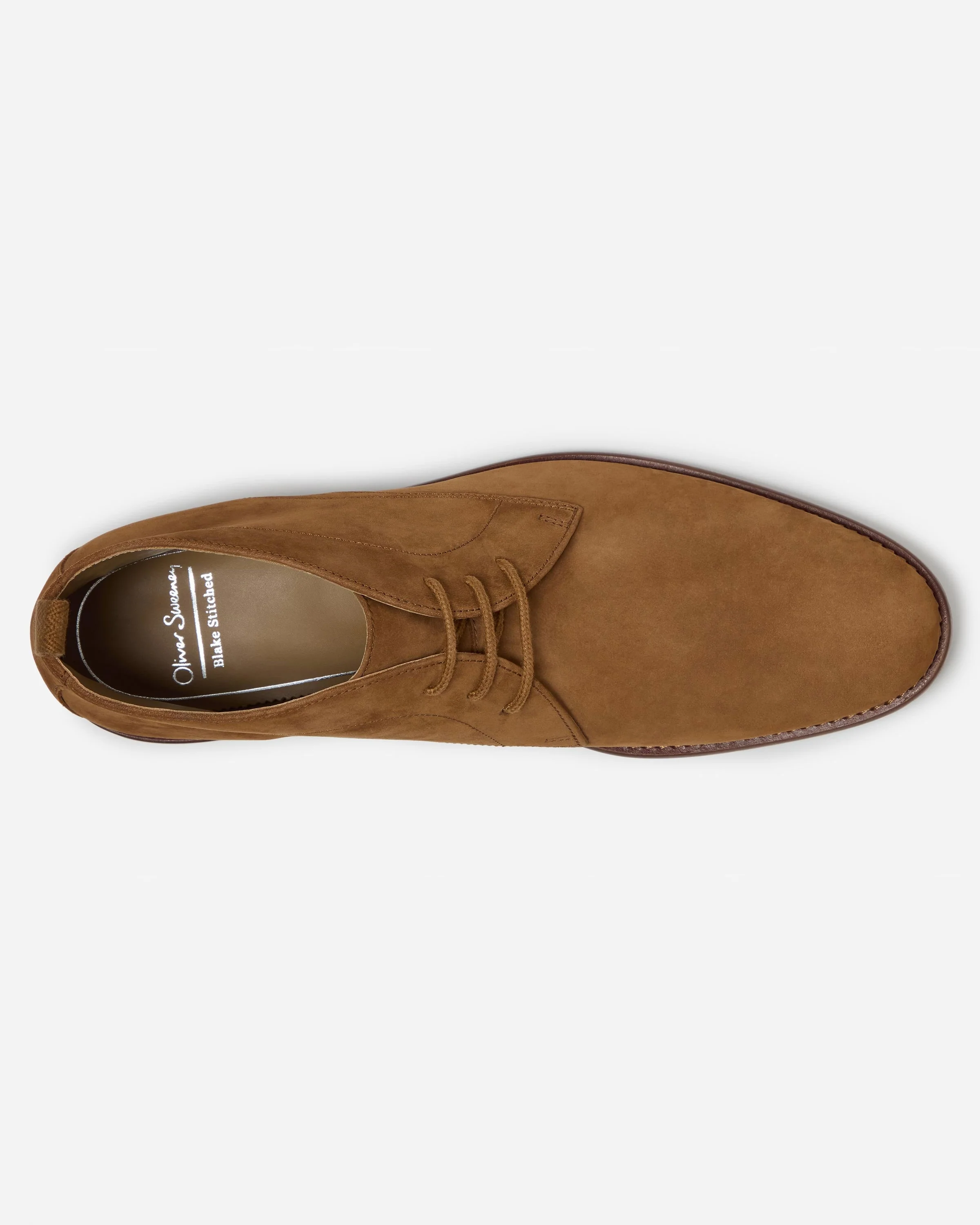Oliver Sweeney Farleton Nubuck Mens Chukka Boots - Tan - Image 2