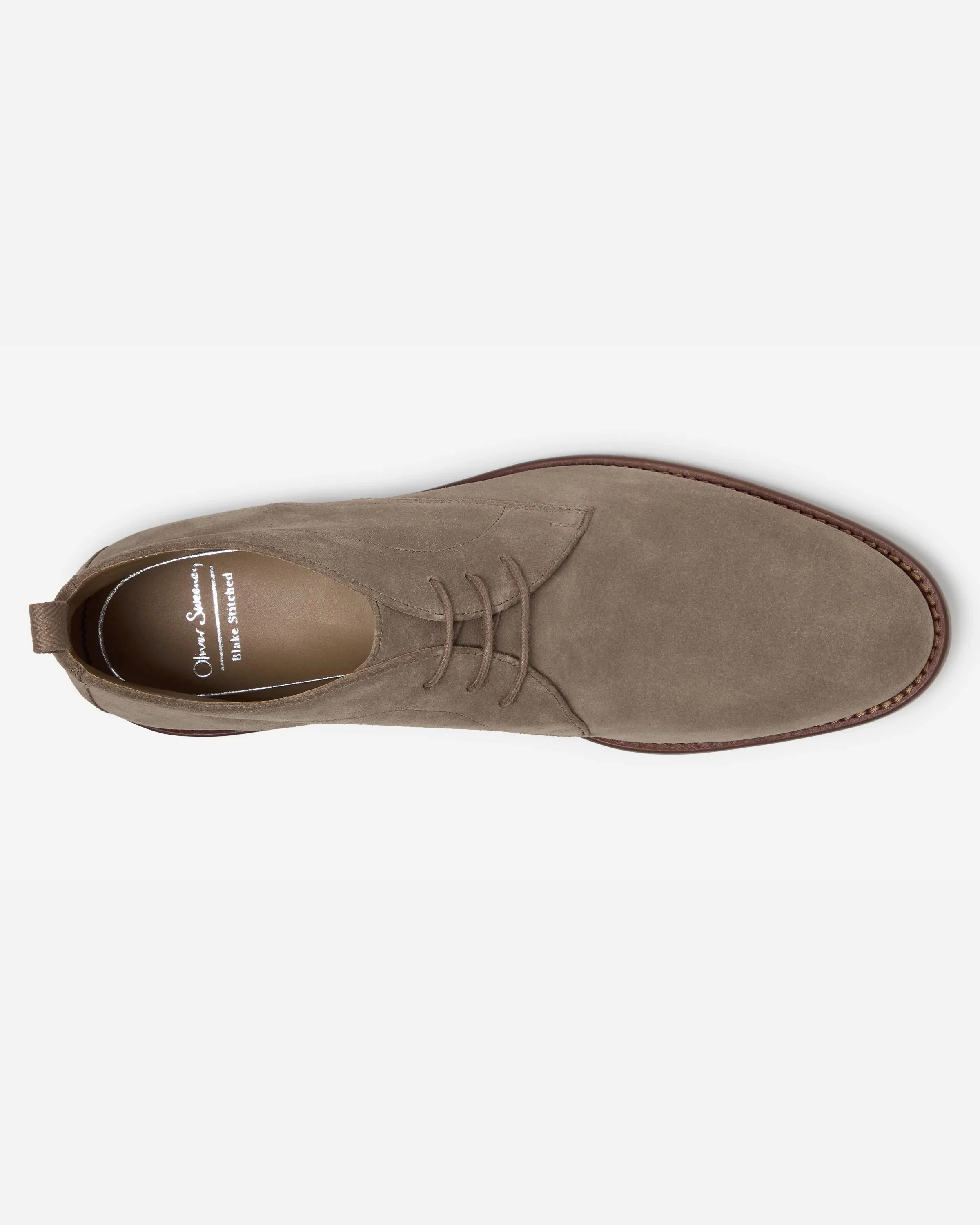 Oliver Sweeney Farleton Suede Mens Chukka Boot - Taupe - Image 3
