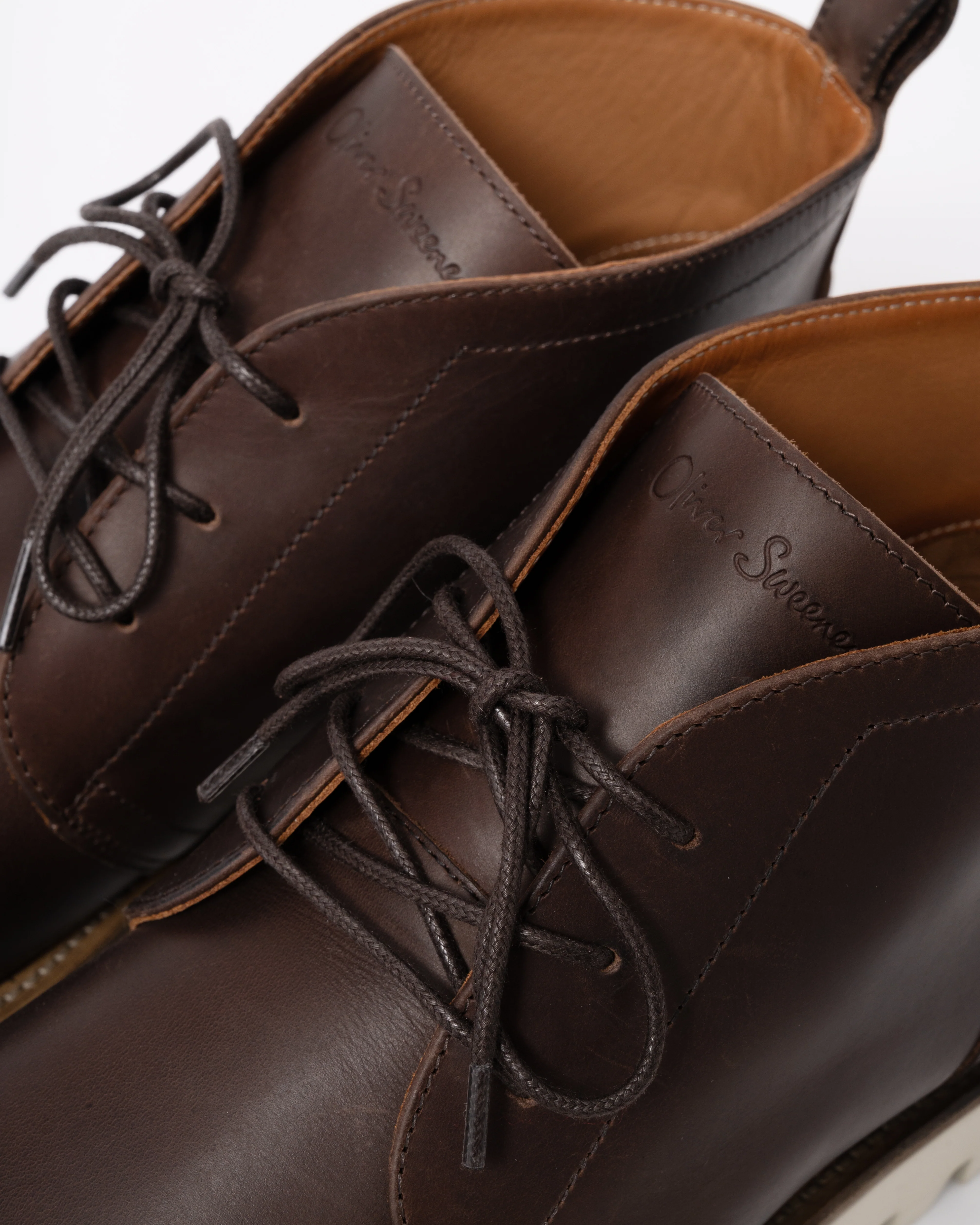 Oliver Sweeney Fatima Mens Chukka Boots - Dark Brown - Image 4
