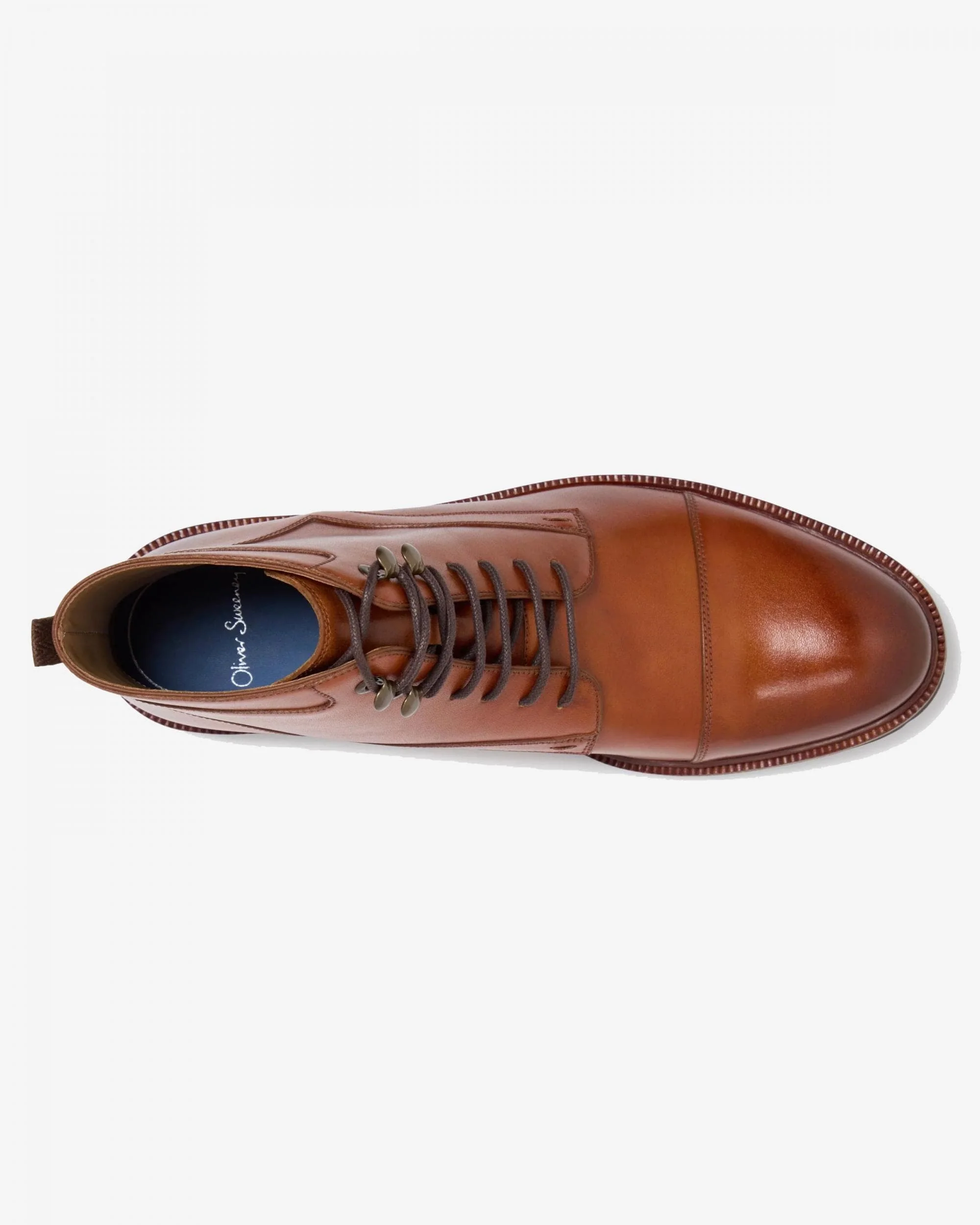 Oliver Sweeney Hareden Mens Calf Leather Derby Boots - Image 4