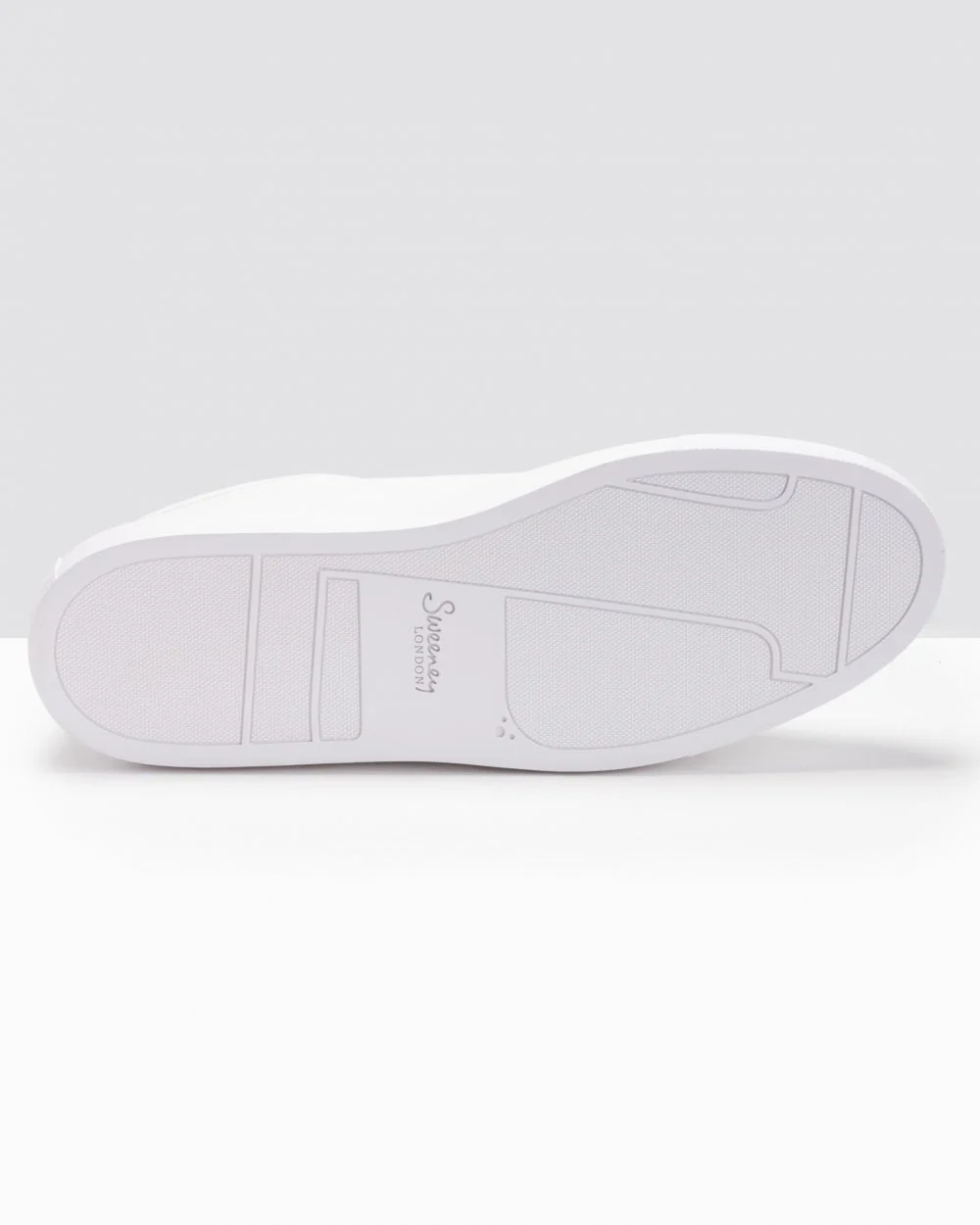 Oliver Sweeney Hayle Antiqued Calf Leather Mens Trainers - White - Image 6