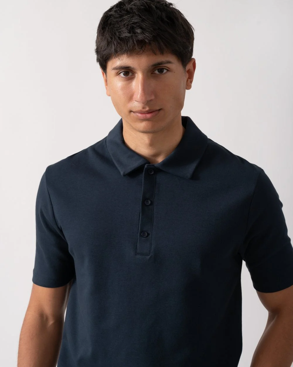 Oliver Sweeney Hunston Mens Short Sleeve Polo Shirt - Midnight - Image 2