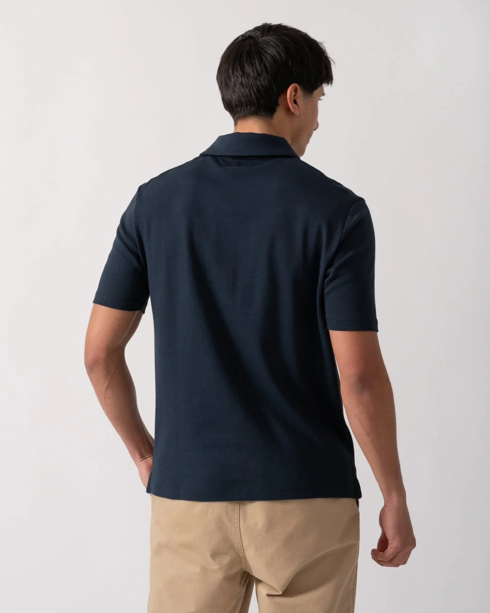 Oliver Sweeney Hunston Mens Short Sleeve Polo Shirt - Midnight - Image 4