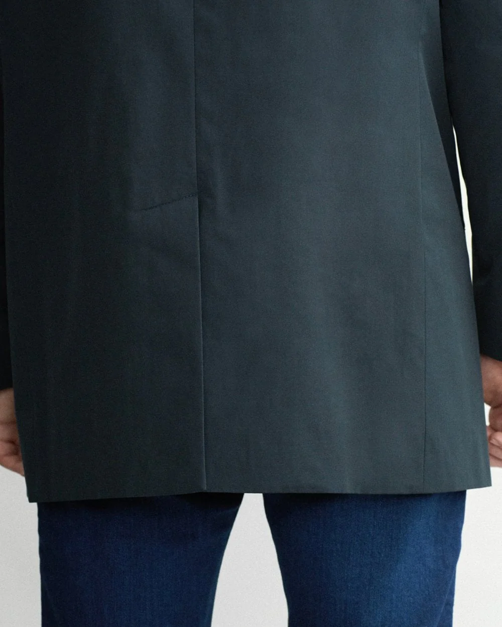 Oliver Sweeney Huntingfield Mens Showerproof Cotton Mac - Navy - Image 3