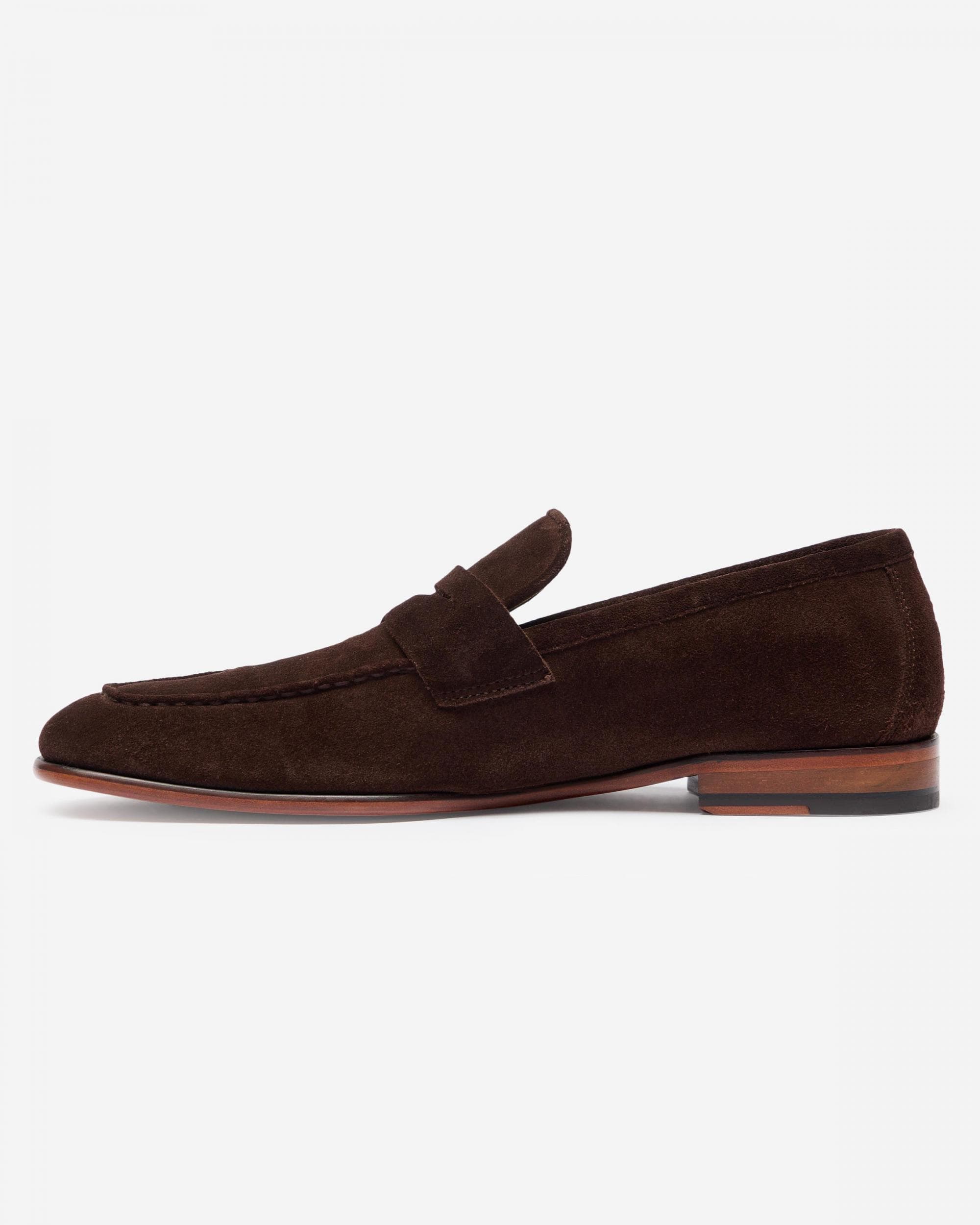 Oliver Sweeney Keyworth Suede Mens Loafers - Chocolate - Image 2