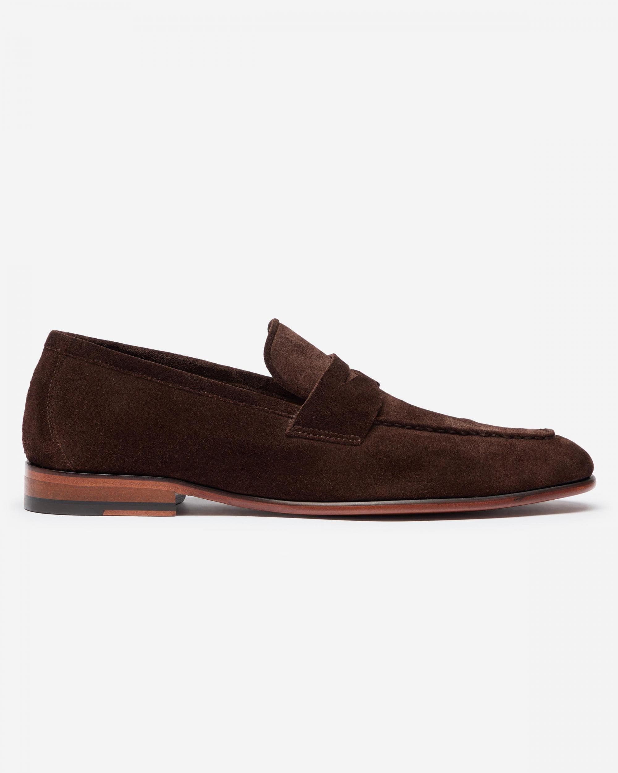 Oliver Sweeney Keyworth Suede Mens Loafers - Chocolate - Image 5