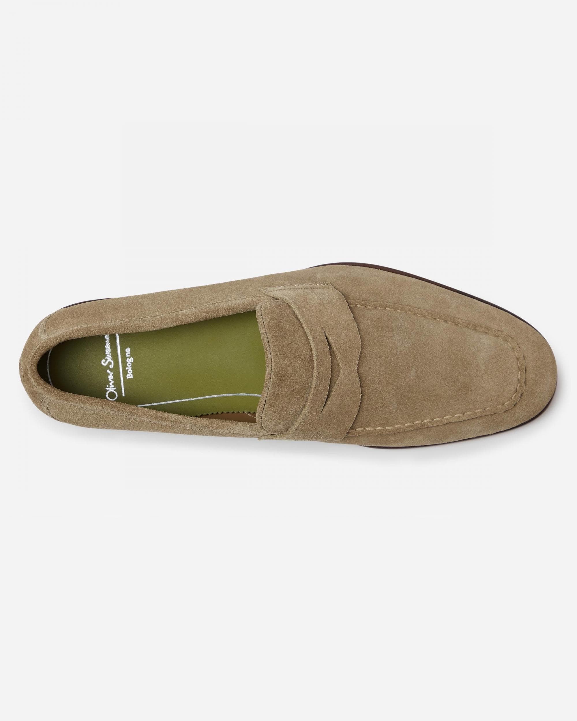 Oliver Sweeney Keyworth Suede Mens Loafers - Stone - Image 3