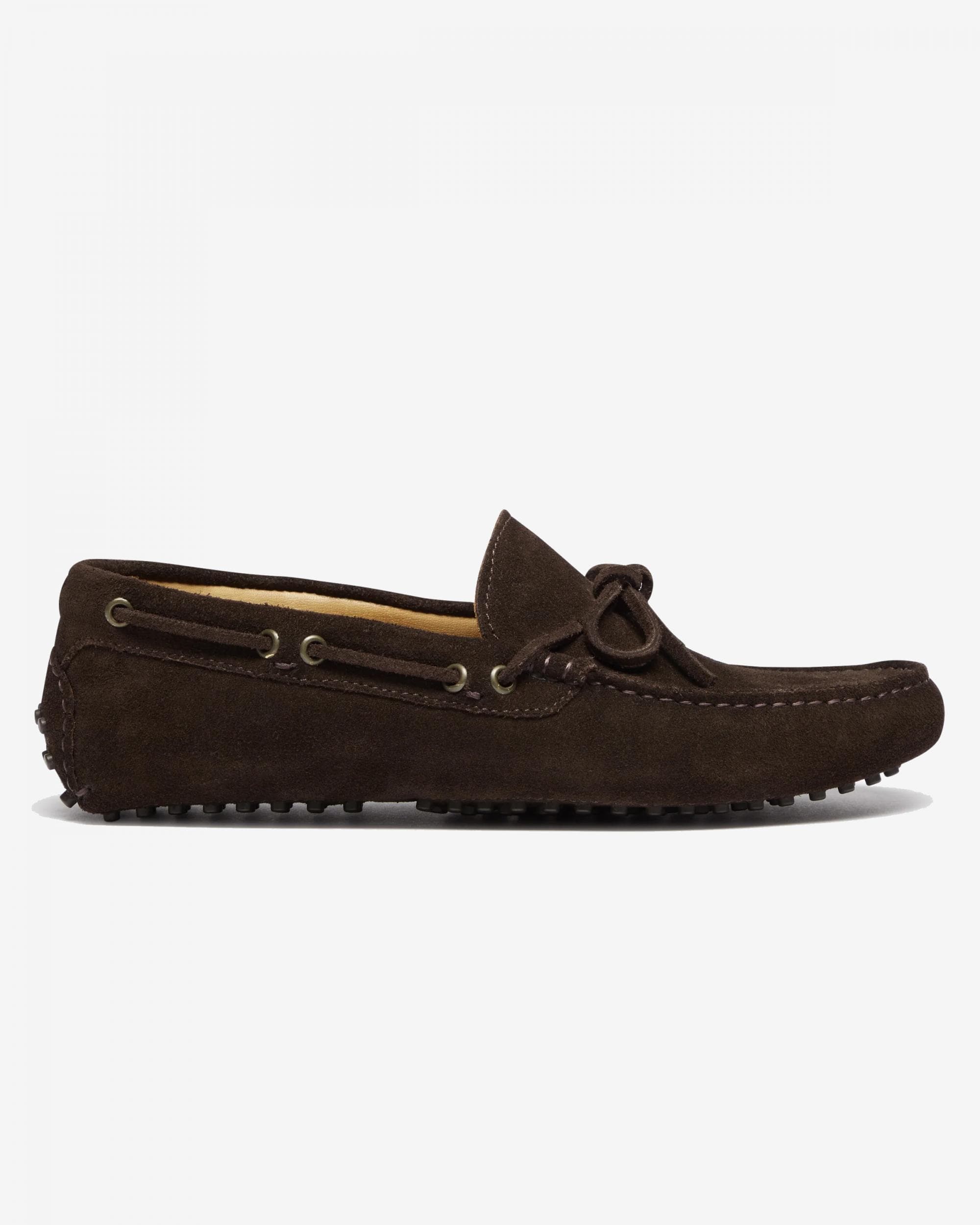 Oliver Sweeney Lastres Suede Mens Driving Shoes - Chocolate - Image 5
