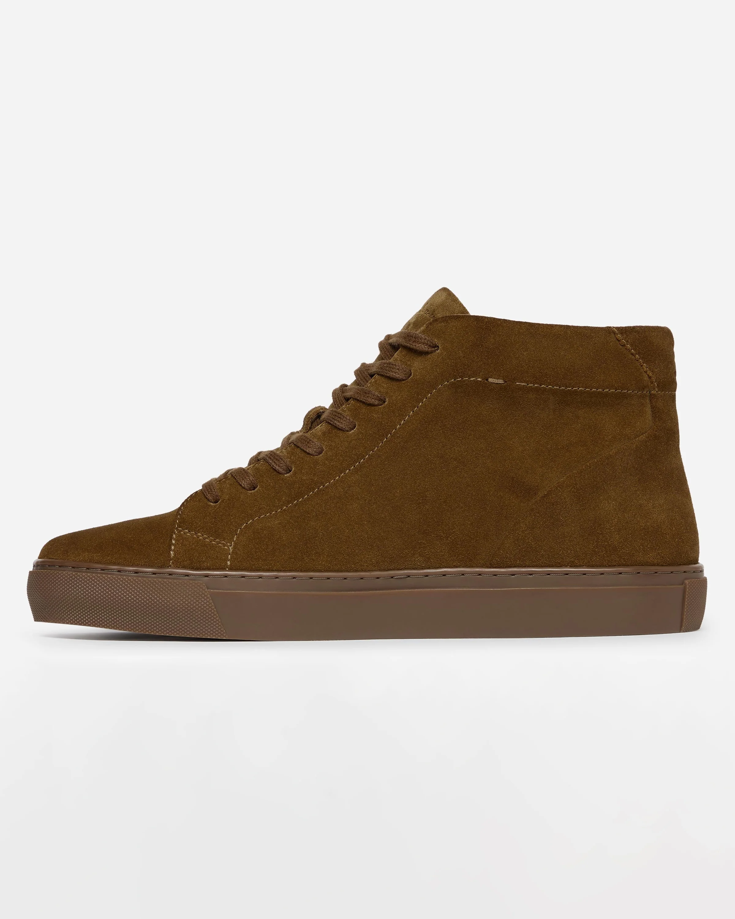 Oliver Sweeney Laxey Mens Suede Hi-Tops - Tan - Image 2