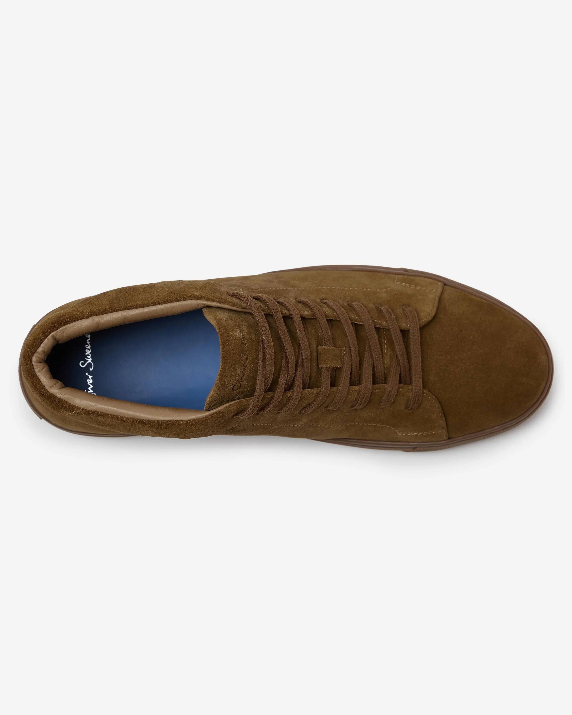 Oliver Sweeney Laxey Mens Suede Hi-Tops - Tan - Image 3