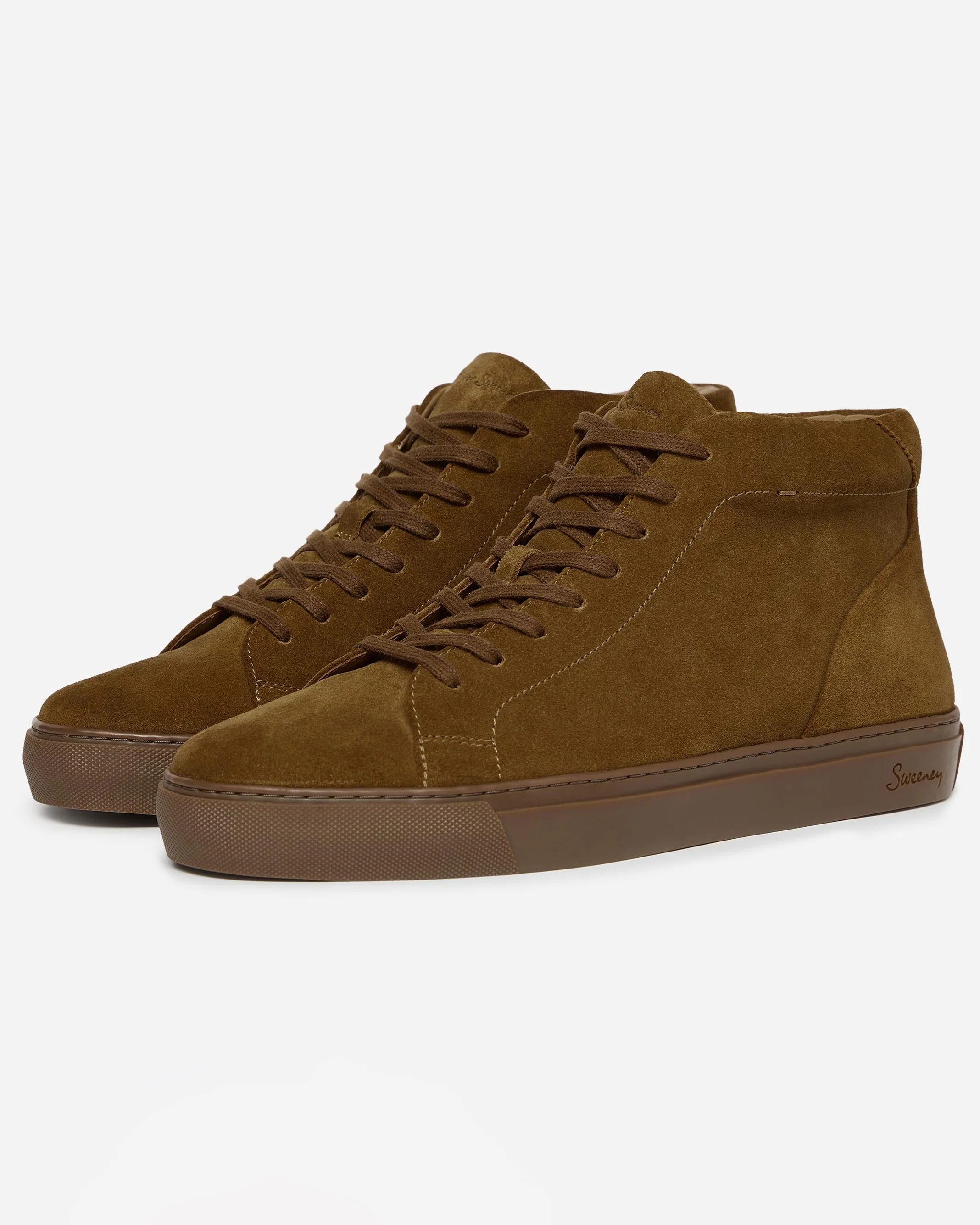 Oliver Sweeney Laxey Mens Suede Hi-Tops - Tan - Image 5
