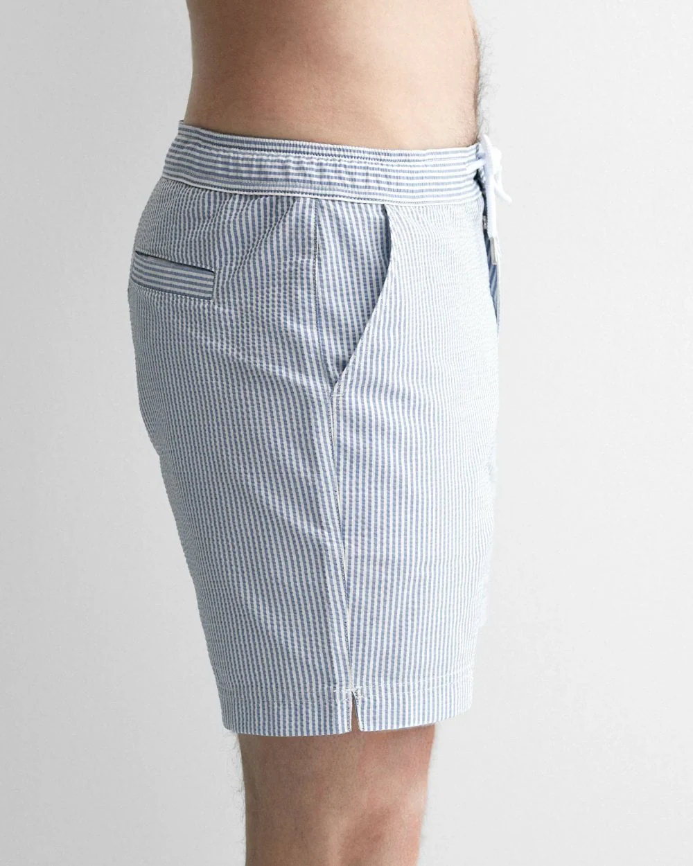 Oliver Sweeney Monforte Mens Cotton Seersucker Swim Shorts - Image 5