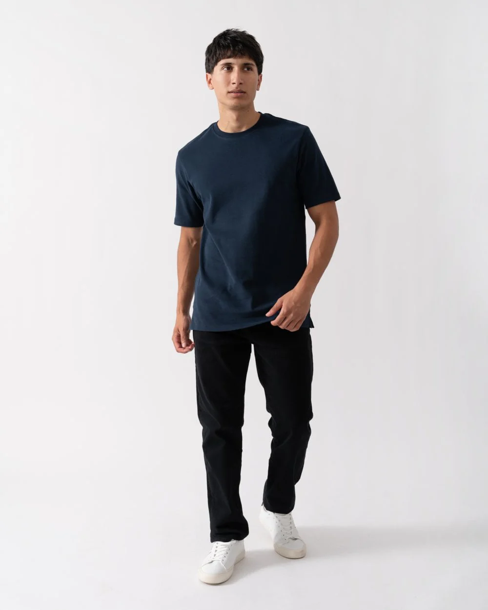 Oliver Sweeney Palmela Mens Crew Neck T-Shirt - Midnight - Image 3