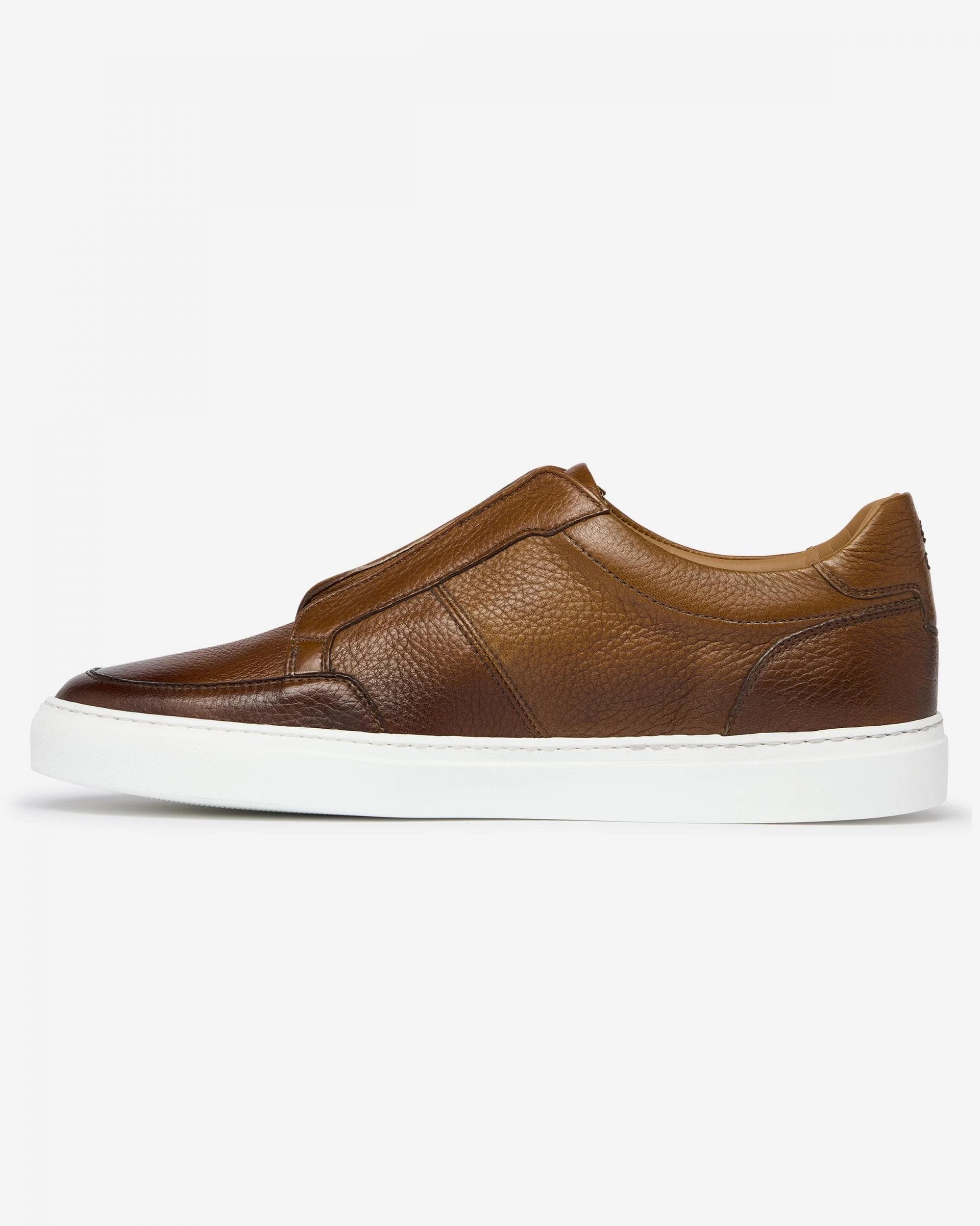 Oliver Sweeney Rende Mens Slip-On Leather Cupsole Trainers - Image 2