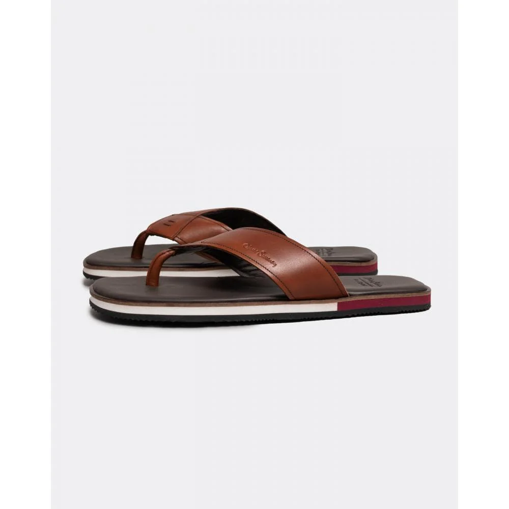 Oliver Sweeney Saltash Leather Mens Flip Flops - Image 2