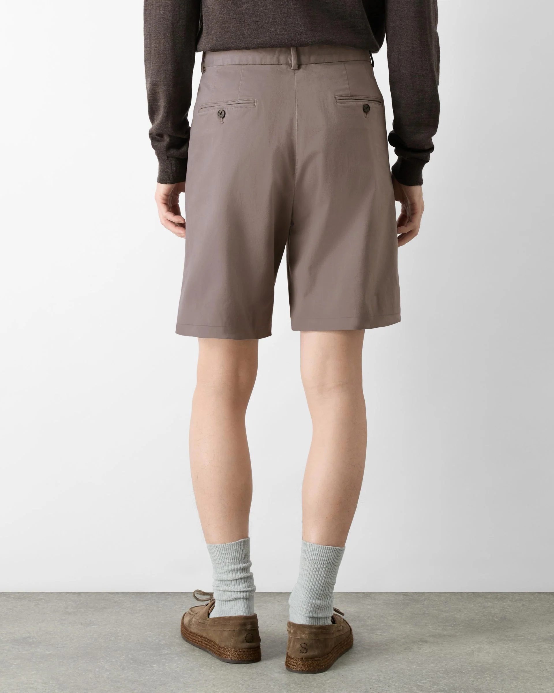 Oliver Sweeney Sistelo Mens Chino Shorts - Mocha - Image 3