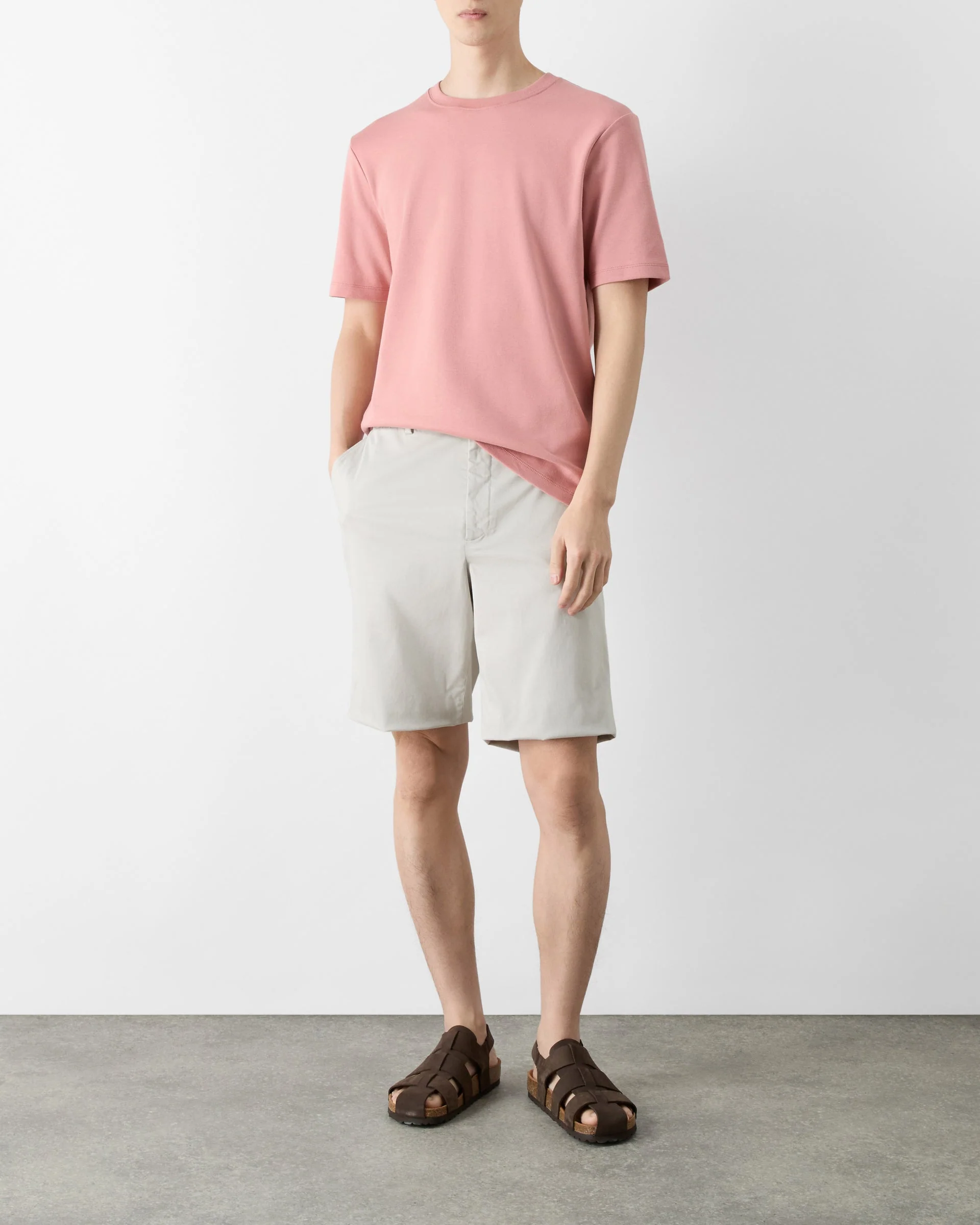 Oliver Sweeney Sistelo Mens Chino Shorts - Stone - Image 3