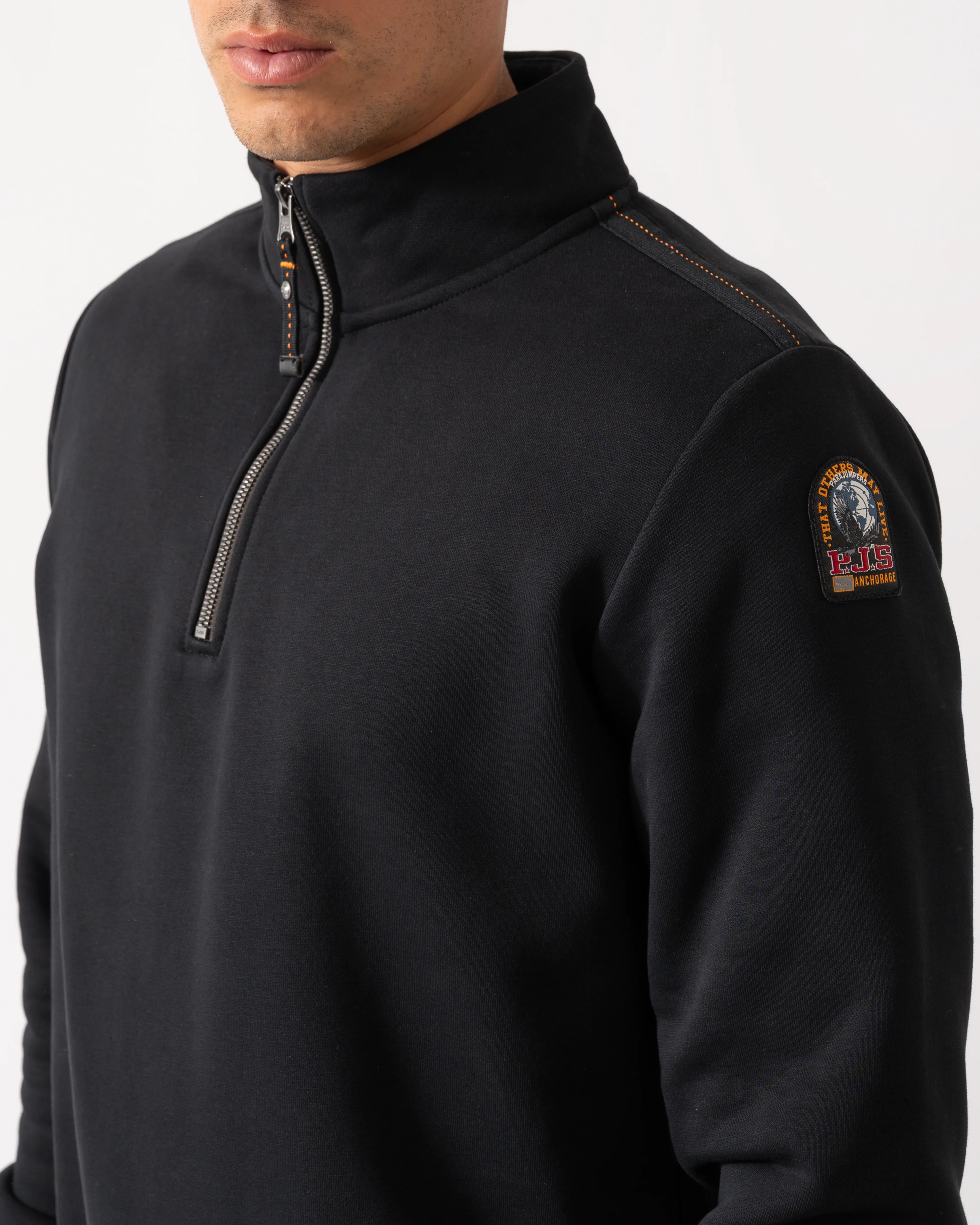 Parajumpers Broad Peak Mens Sweatshirt - Black 541 - Image 2