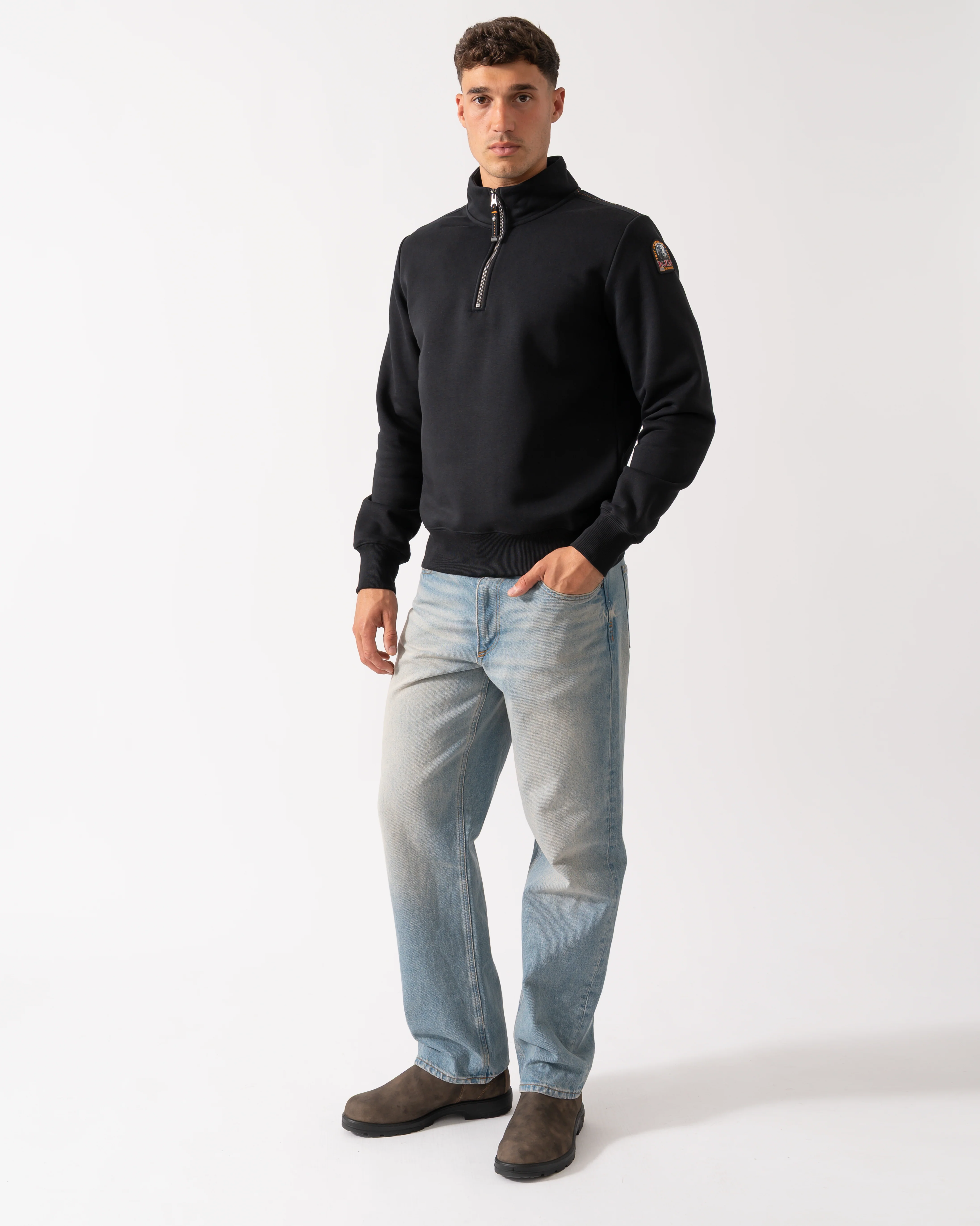 Parajumpers Broad Peak Mens Sweatshirt - Black 541 - Image 4