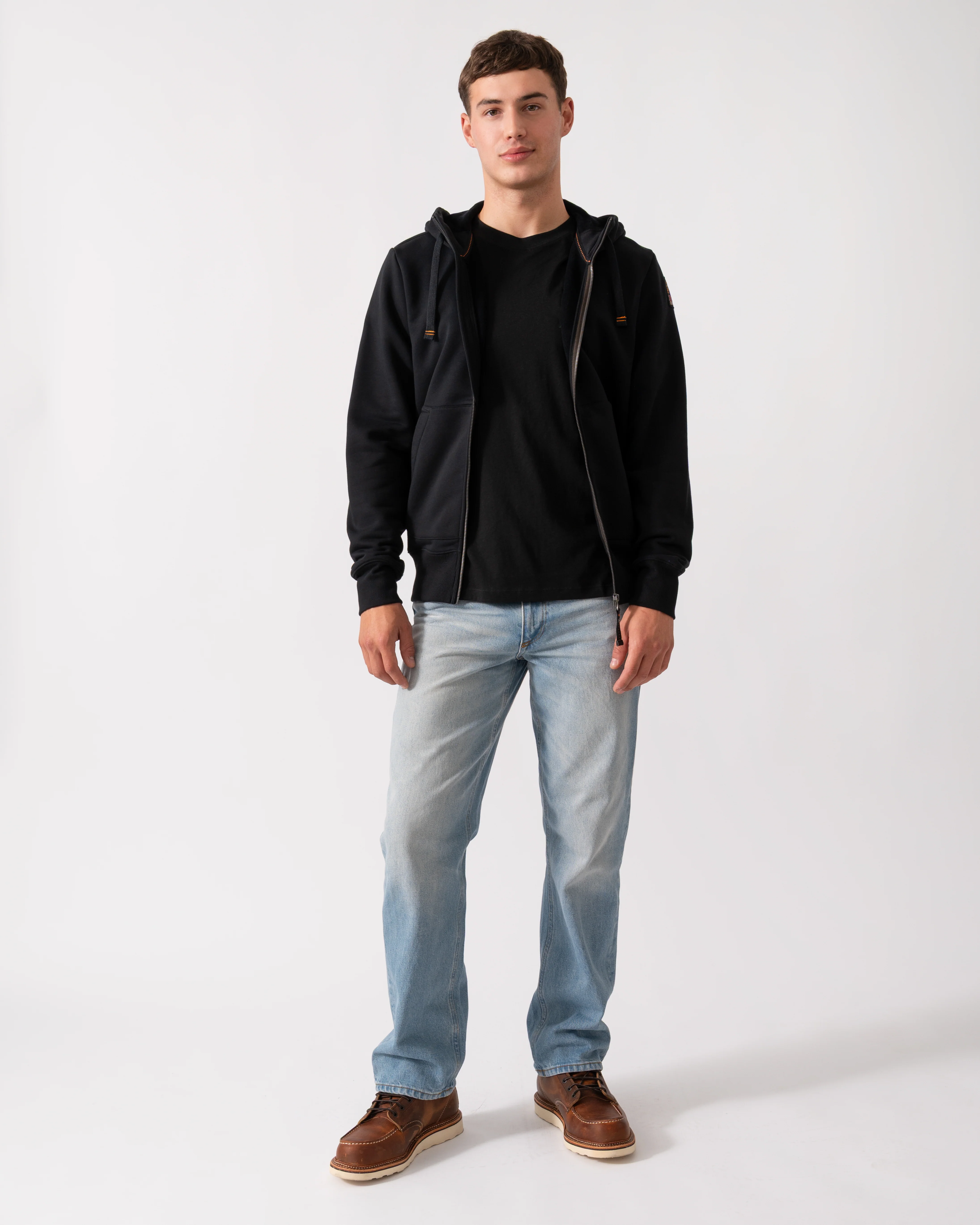 Parajumpers Charlie Easy Mens Hooded Sweatshirt - Black 541 - Image 2