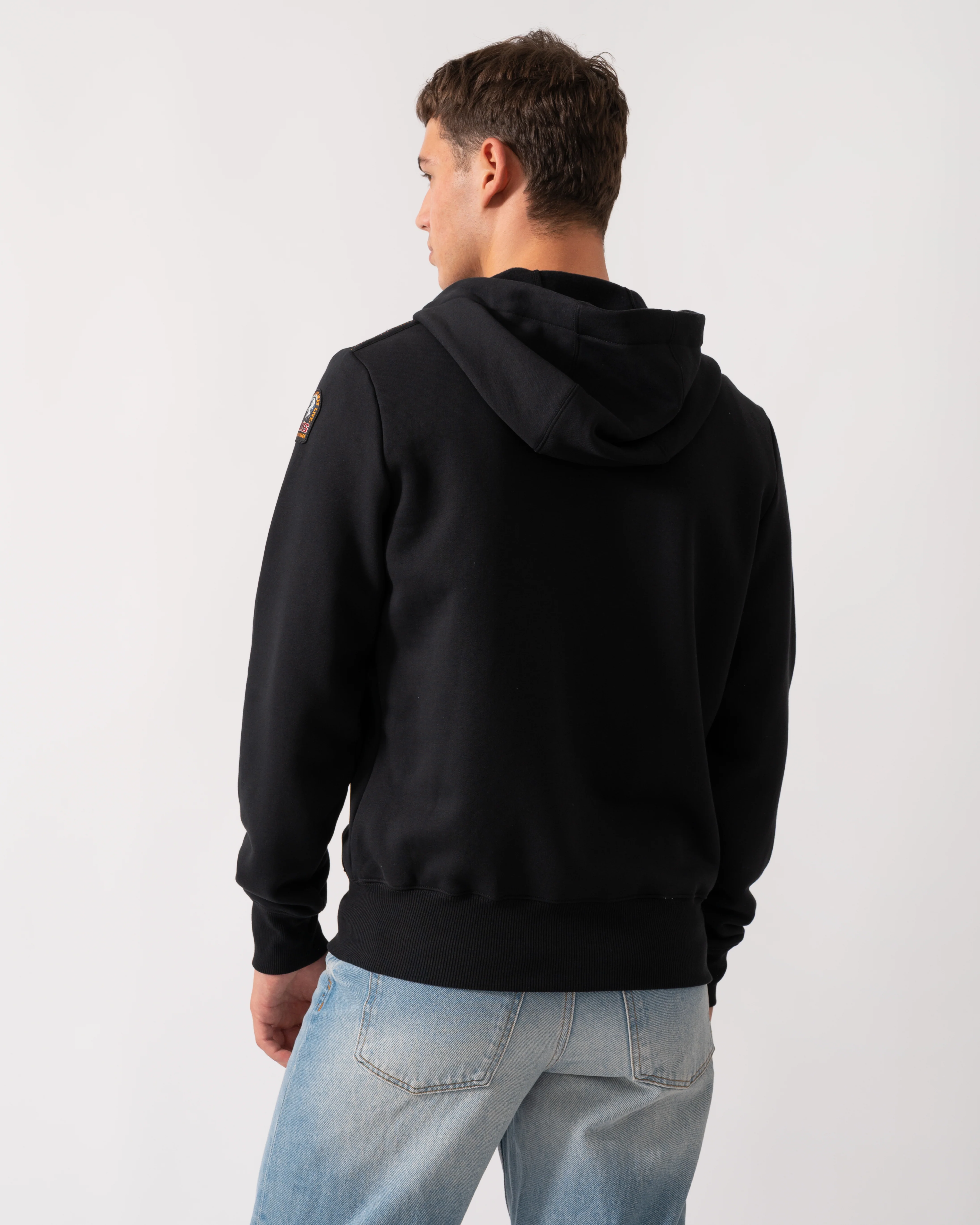 Parajumpers Charlie Easy Mens Hooded Sweatshirt - Black 541 - Image 4
