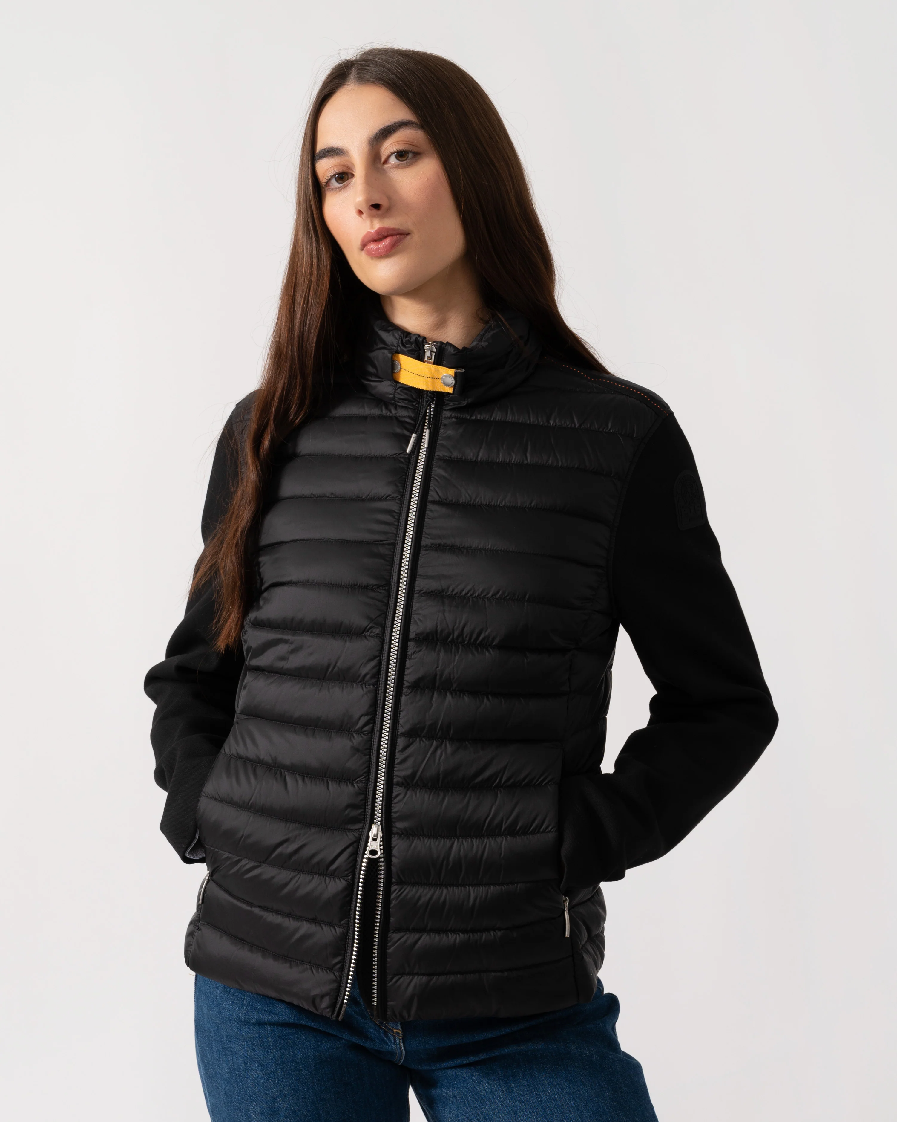 Parajumpers Danette Womens Fleece/Nylon Jacket - Black 541 - Image 2