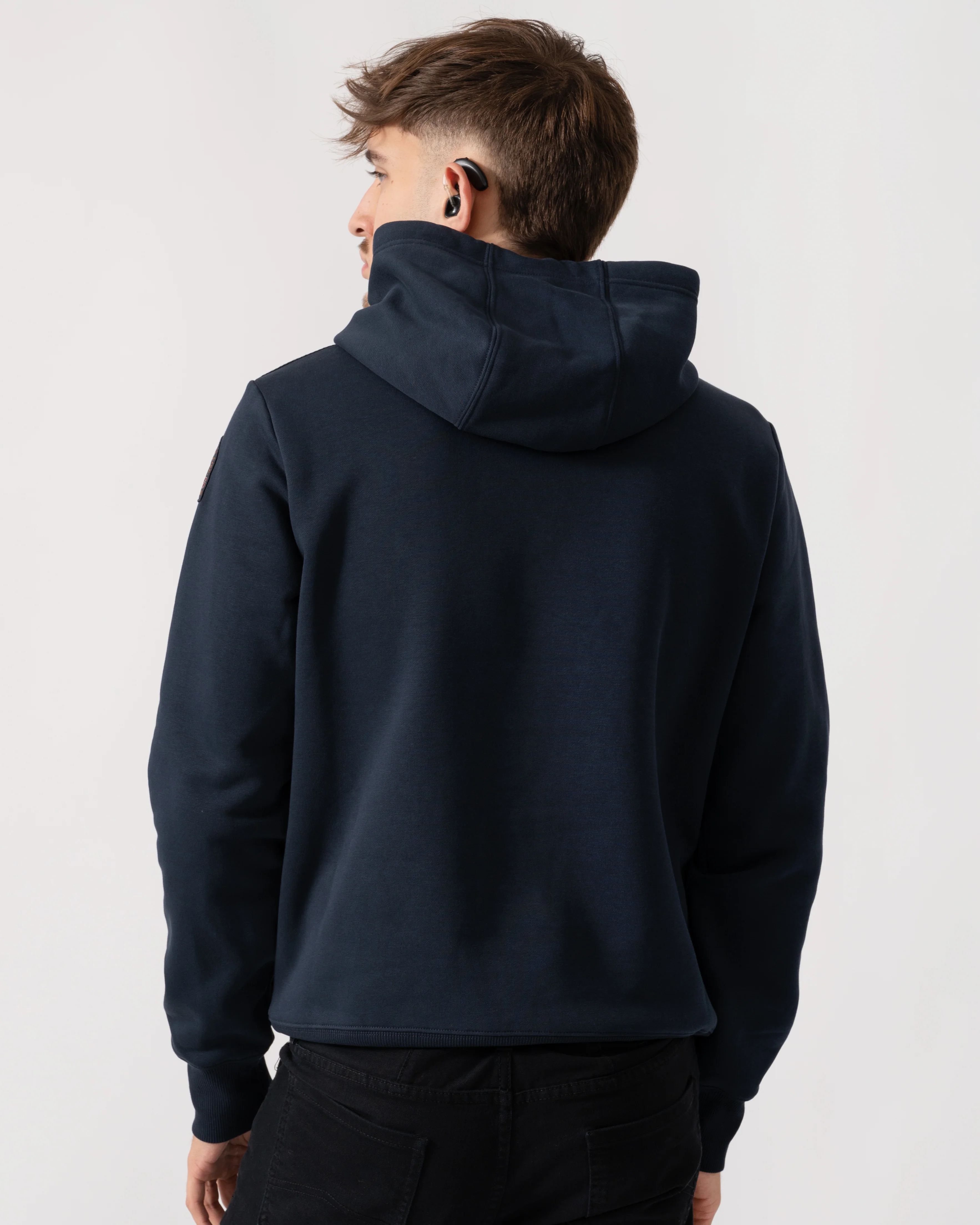 Parajumpers Everest Mens Hooded Sweatshirt - Blue Navy 316 - Image 2