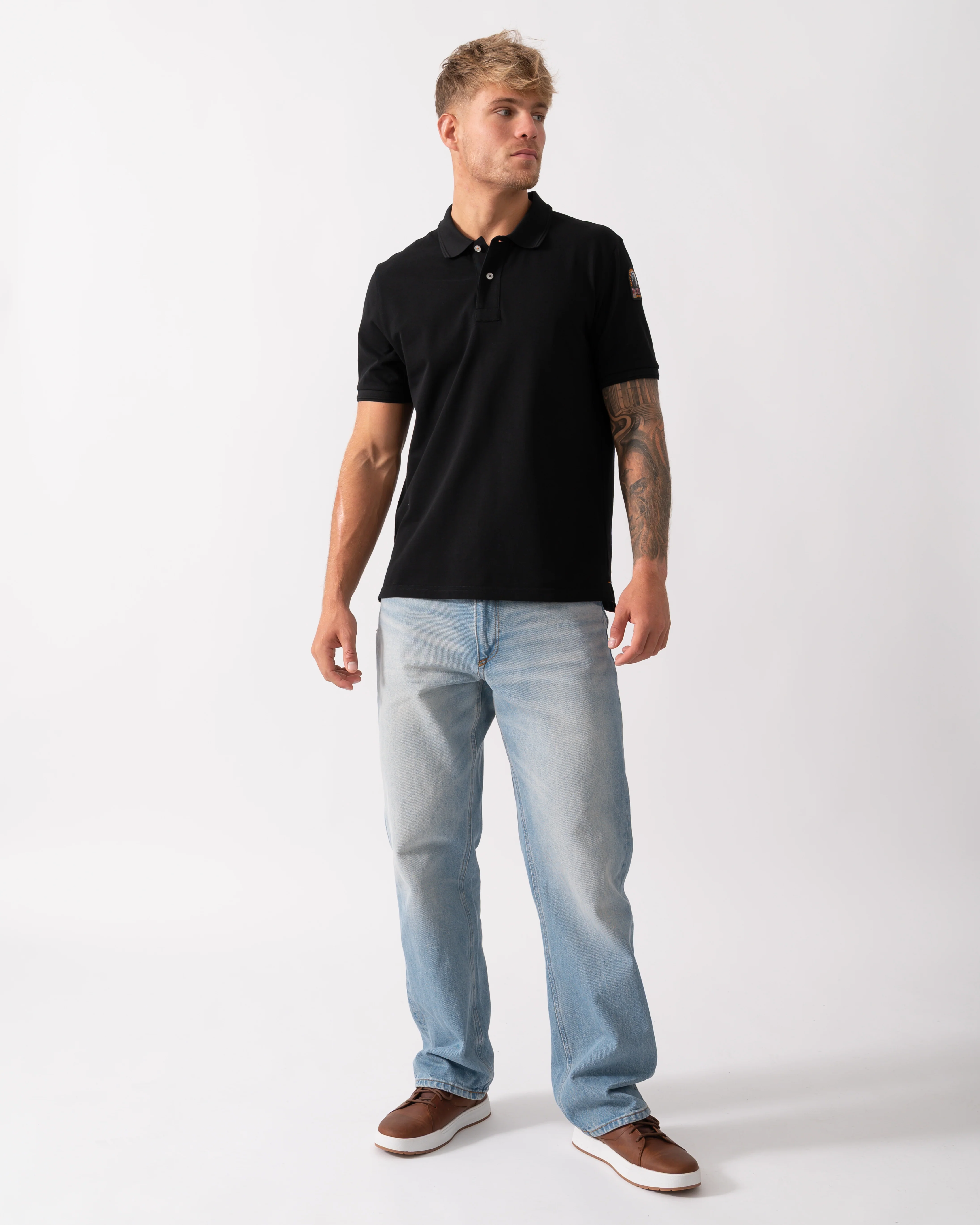 Parajumpers Gangapuma Mens Polo - Black 541 - Image 3