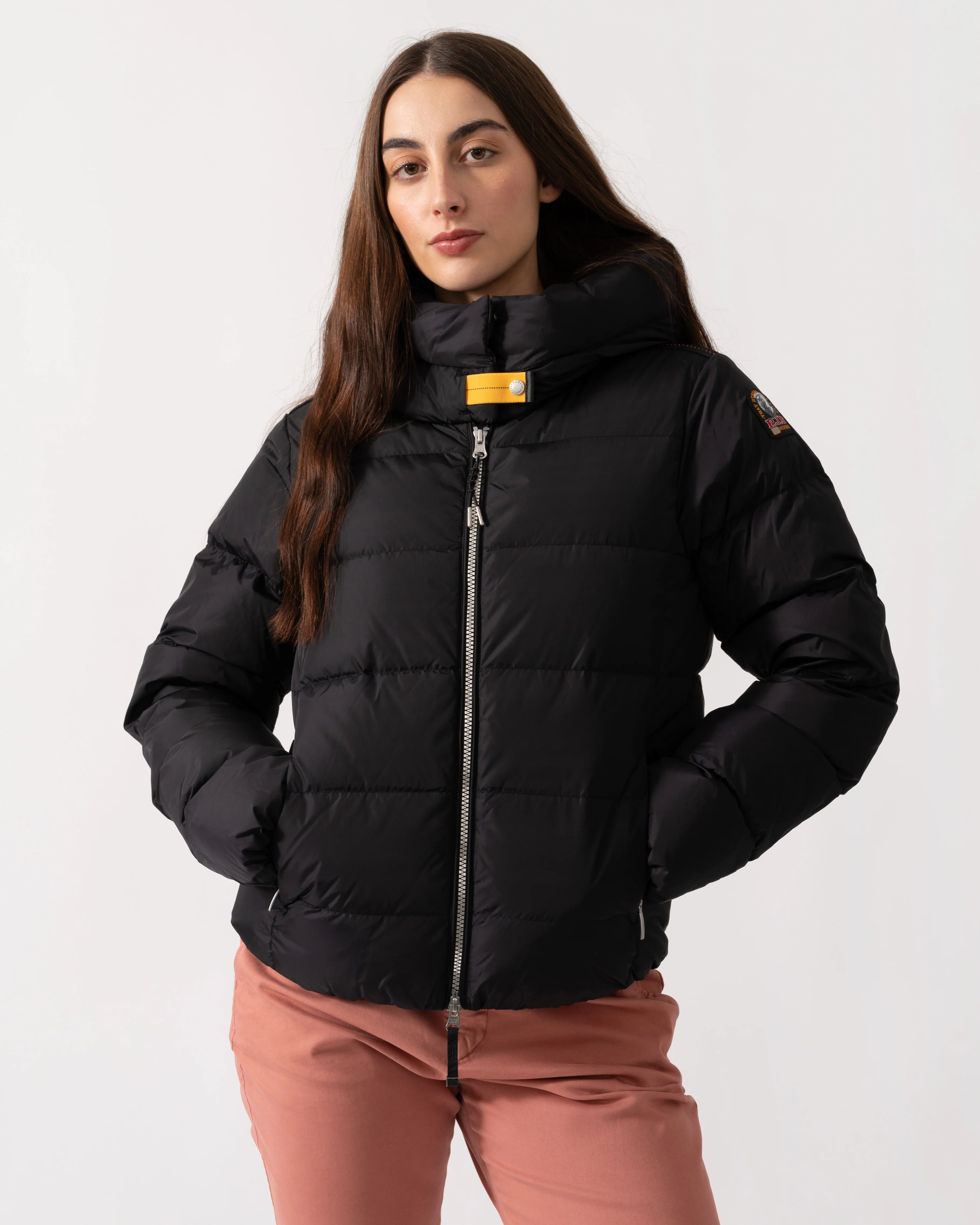 Parajumpers Jinny Womens Hooded Down Jacket - Black 541 - Image 2