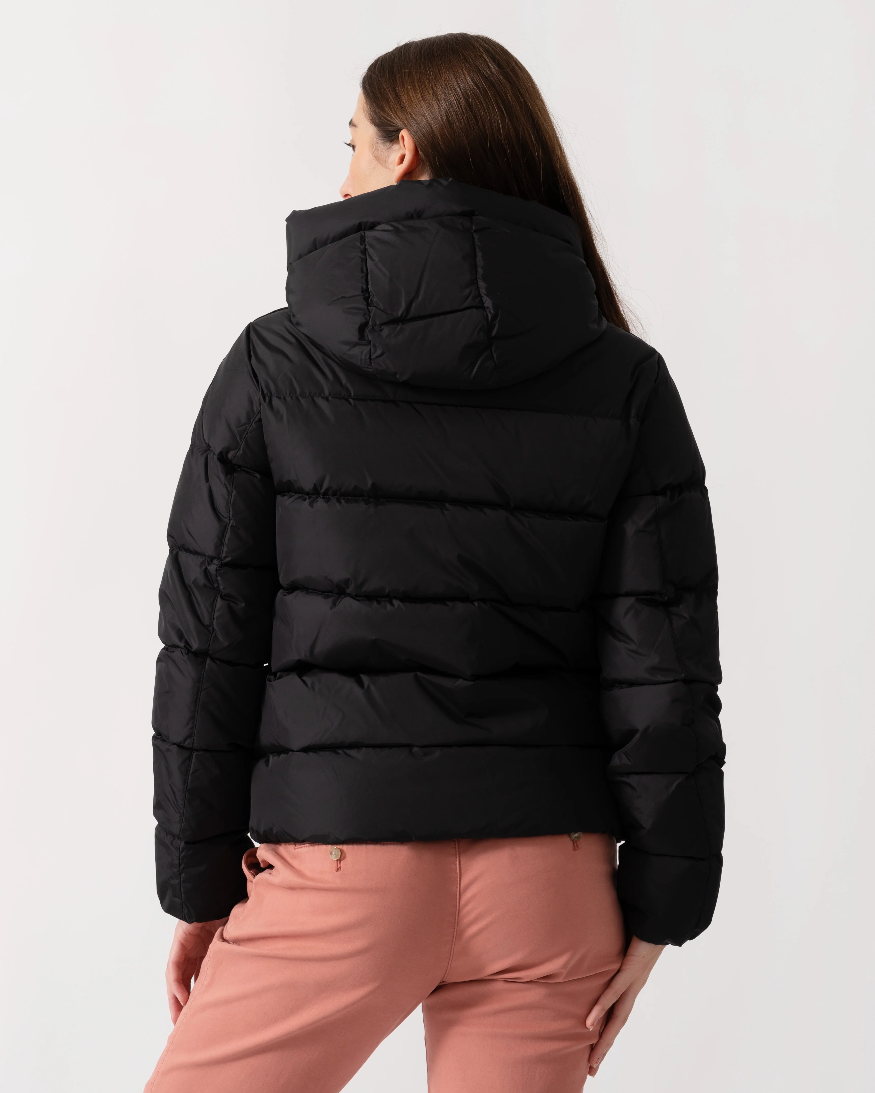 Parajumpers Jinny Womens Hooded Down Jacket - Black 541 - Image 3