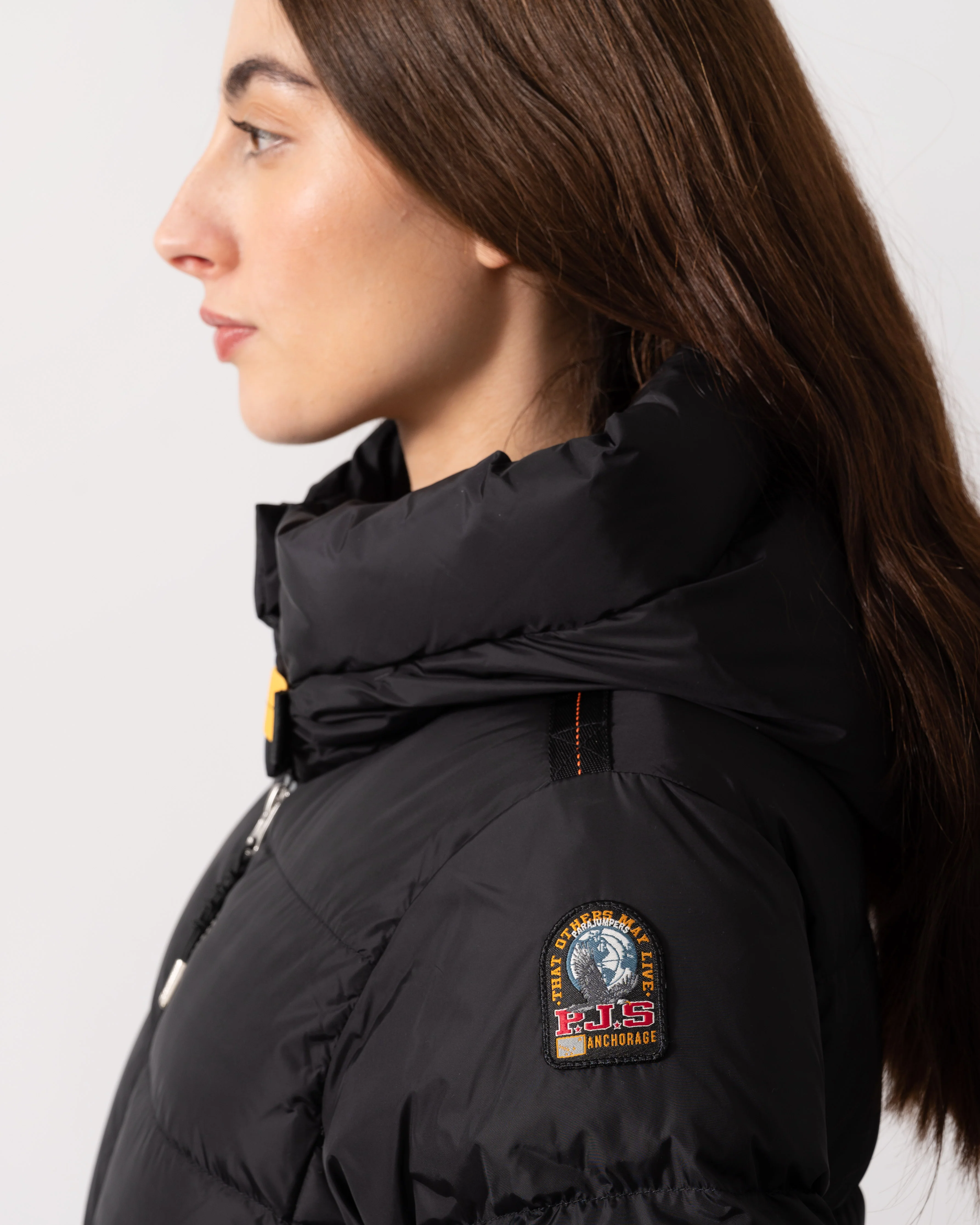 Parajumpers Jinny Womens Hooded Down Jacket - Black 541 - Image 4