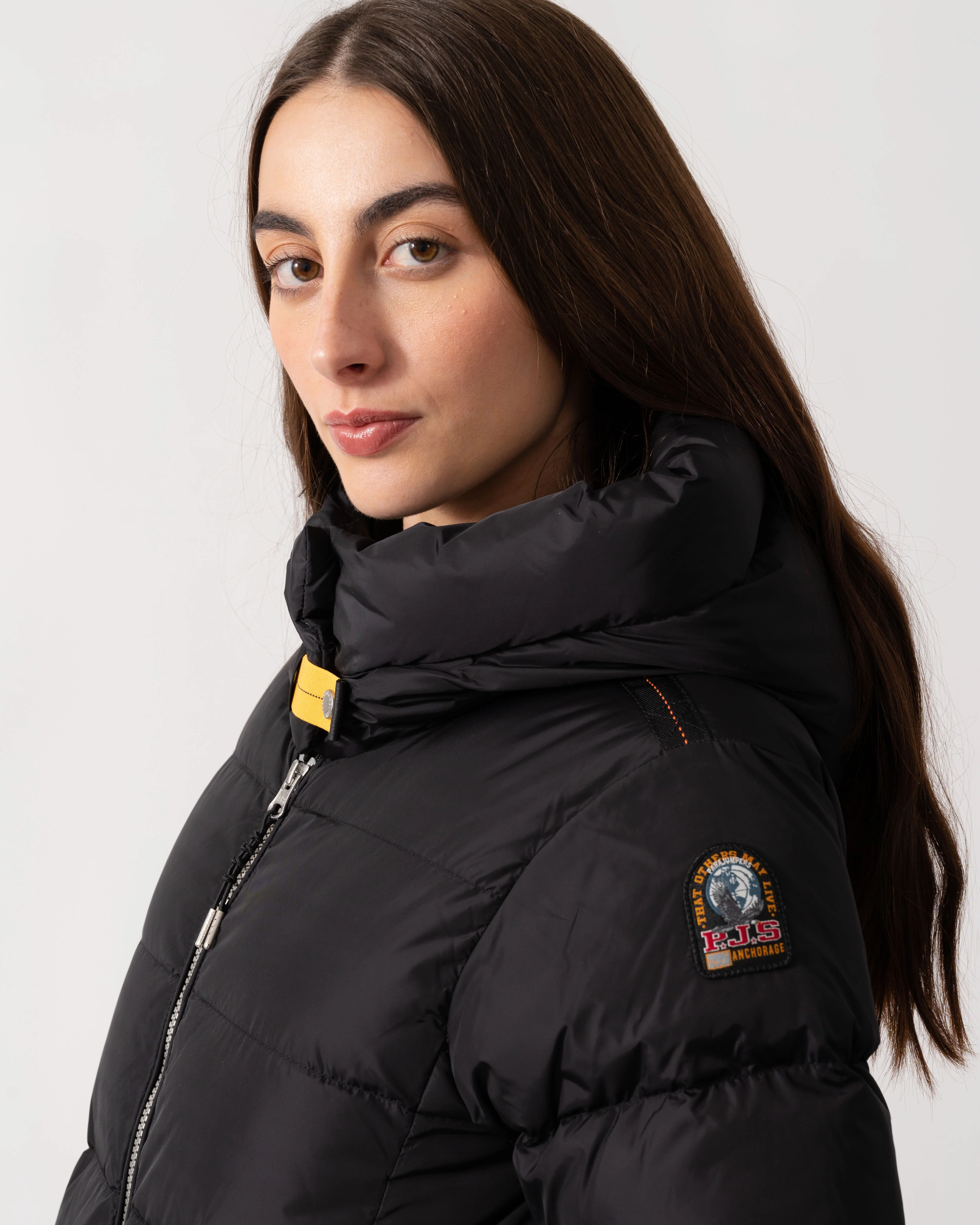 Parajumpers Jinny Womens Hooded Down Jacket - Black 541 - Image 5