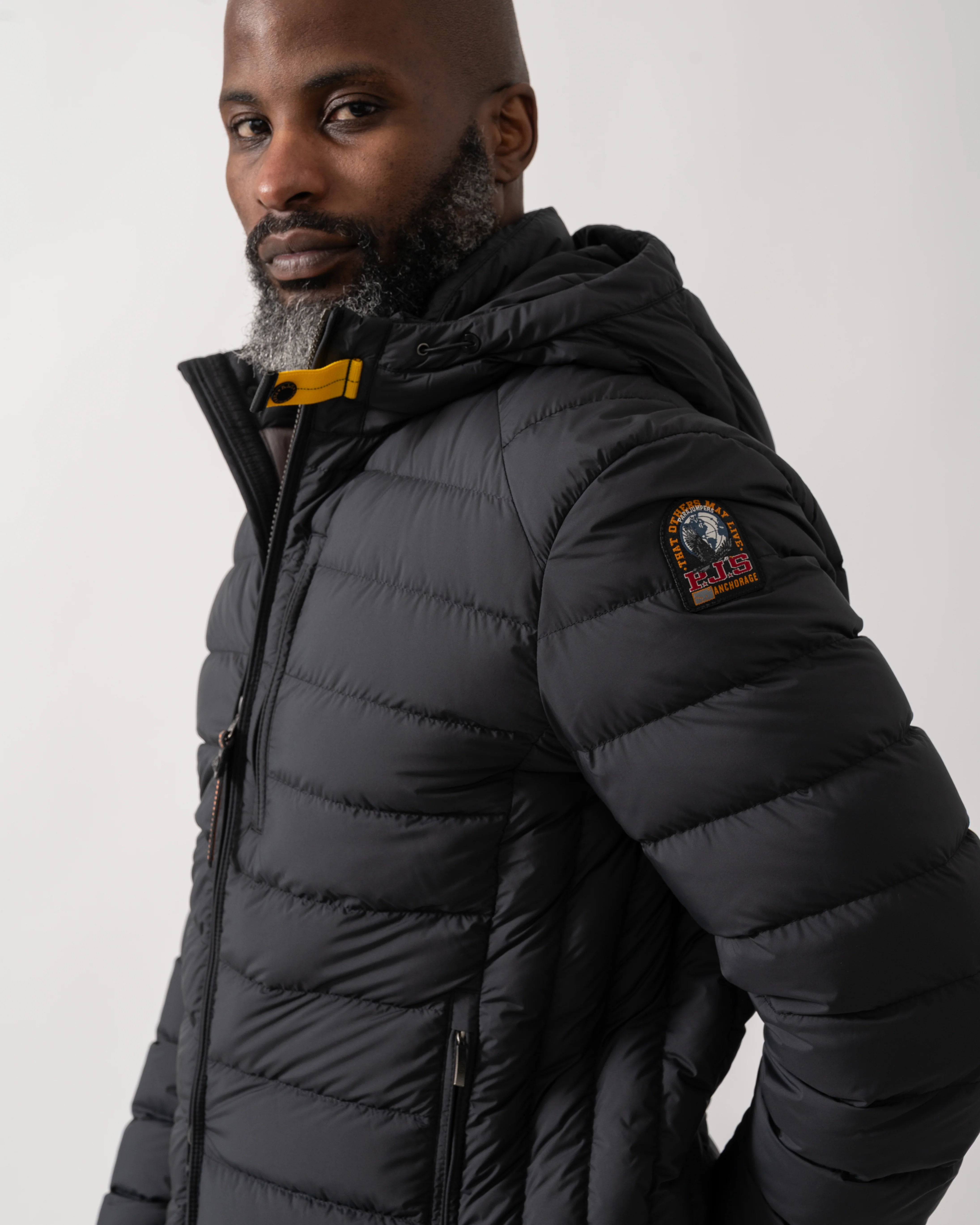 Parajumpers Last Minute Mens Hooded Down Jacket - Black 541 - Image 3