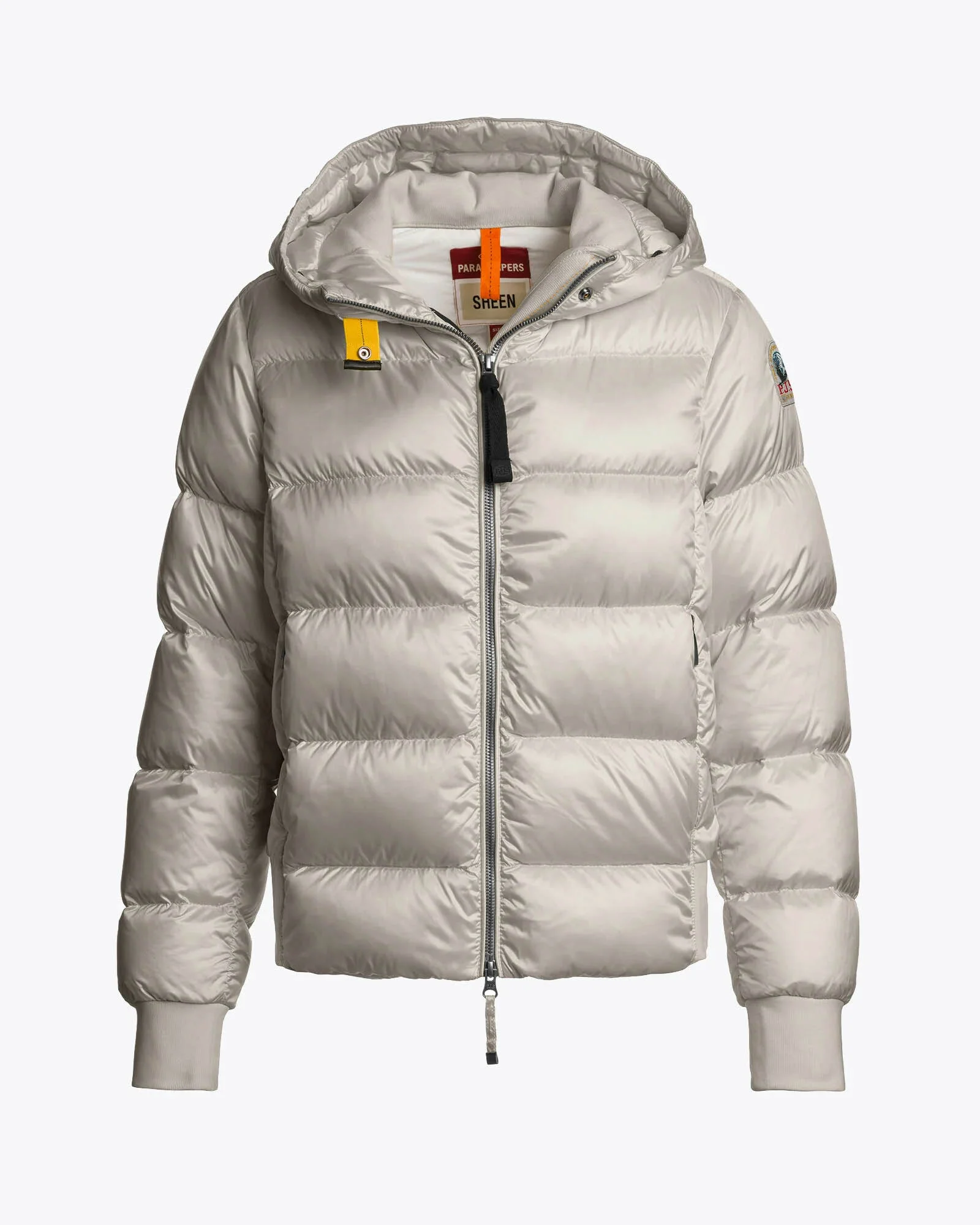 Parajumpers Mariah Womens Hooded Down Bomber - Silver-Grey 773 - Image 5