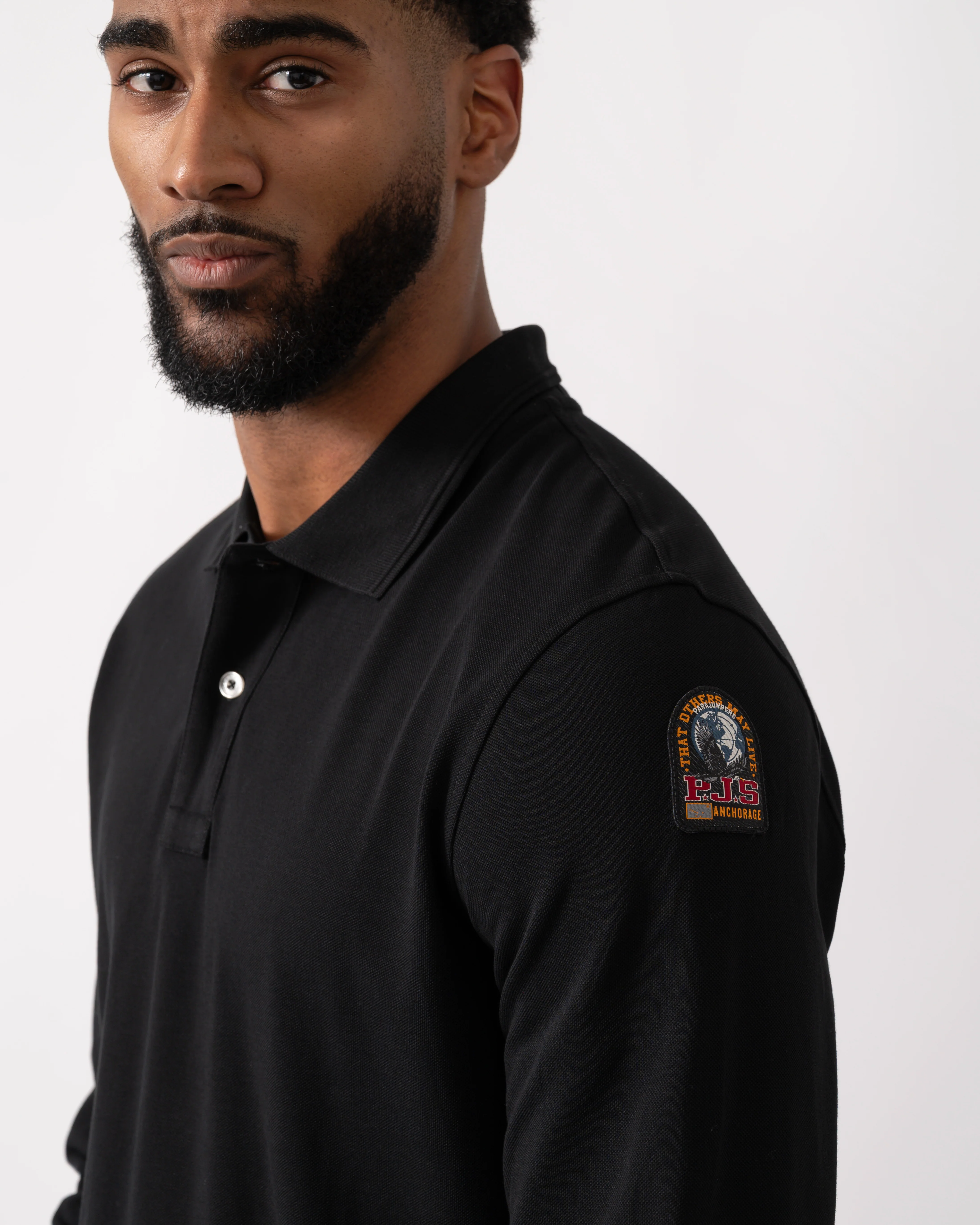 Parajumpers Oberon Polo Mens Polo - Black 541 - Image 4