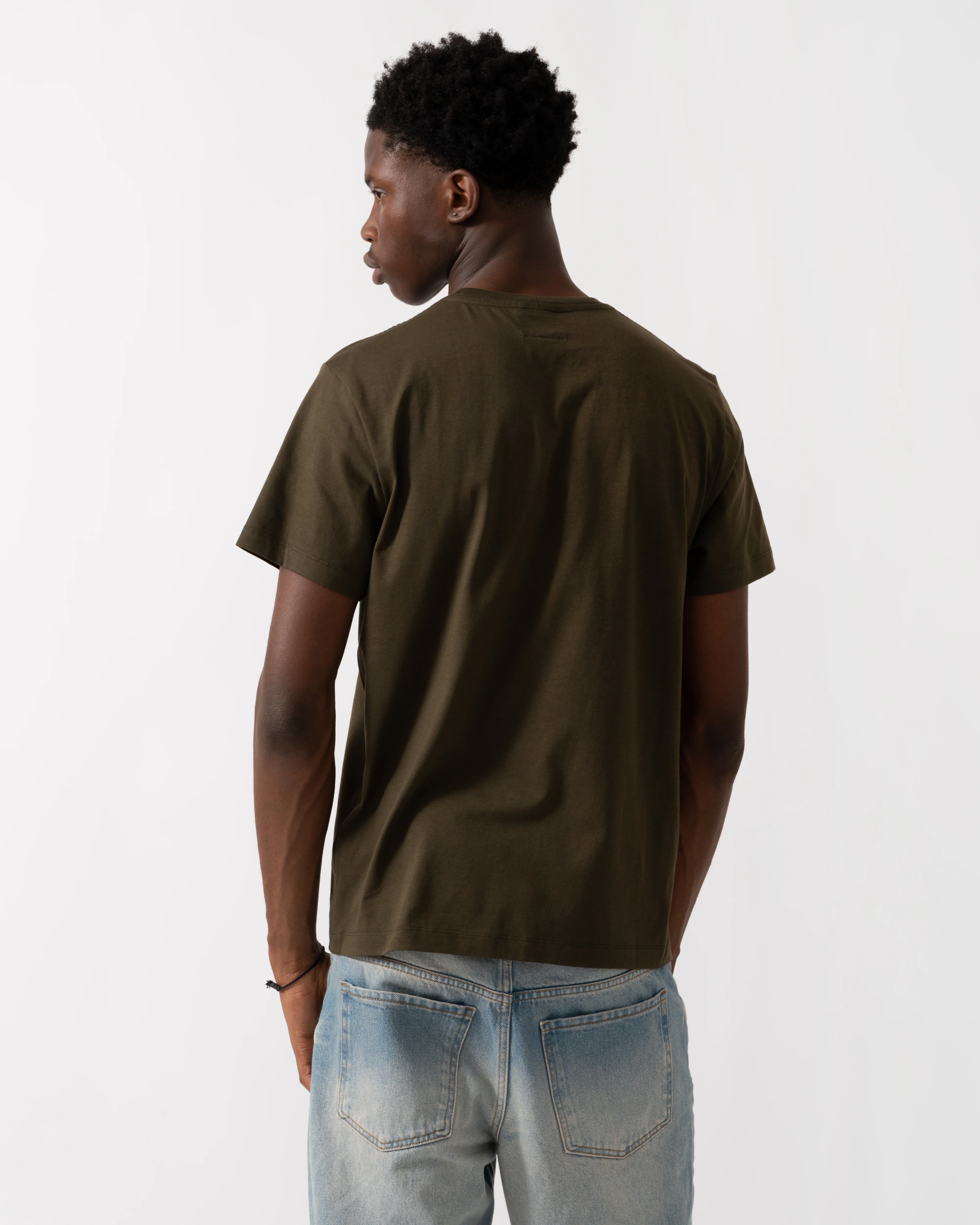 Parajumpers Patch Tee Mens T-Shirt - Deep Moss 117 - Image 4
